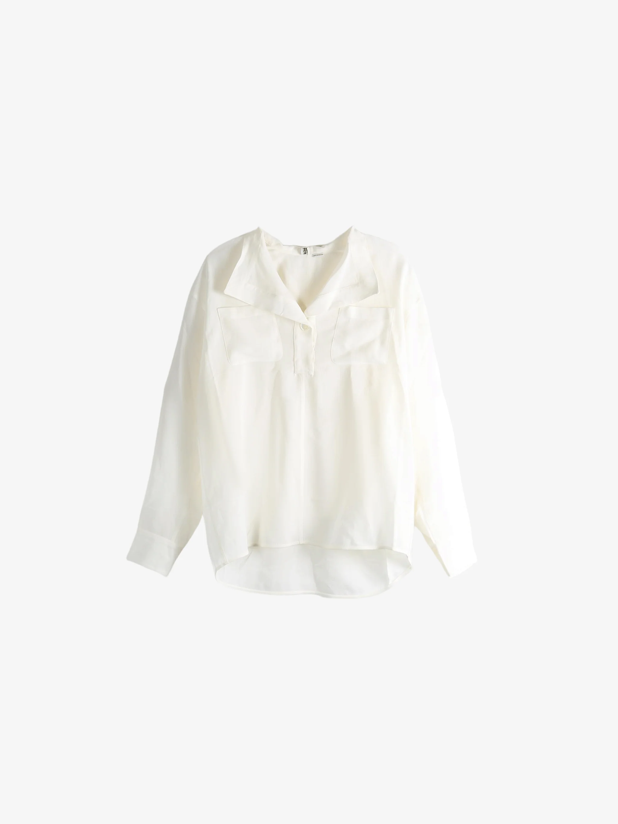 TOTEME - Women Overlapping Collar Blouse - Image 6