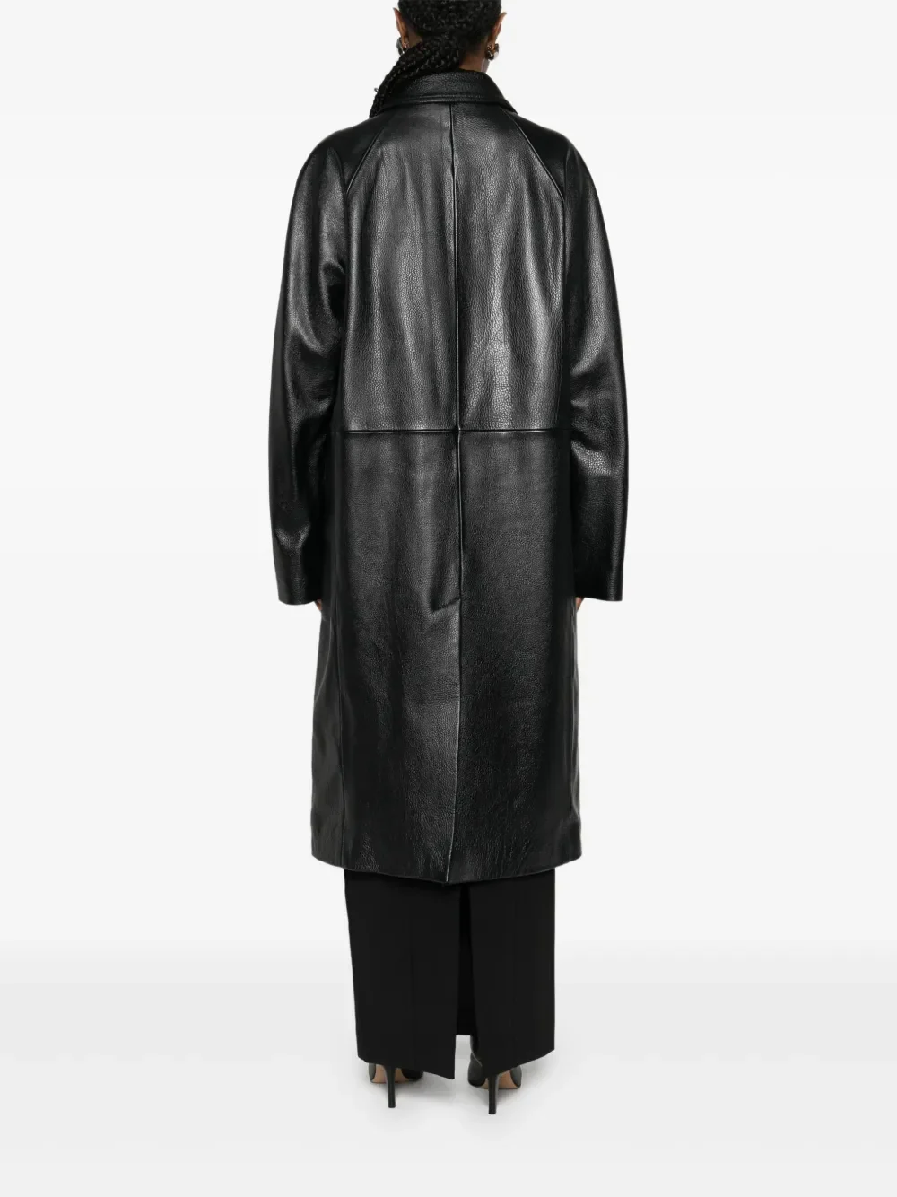 TOTEME - Women Raglan Leather Coat - Image 3