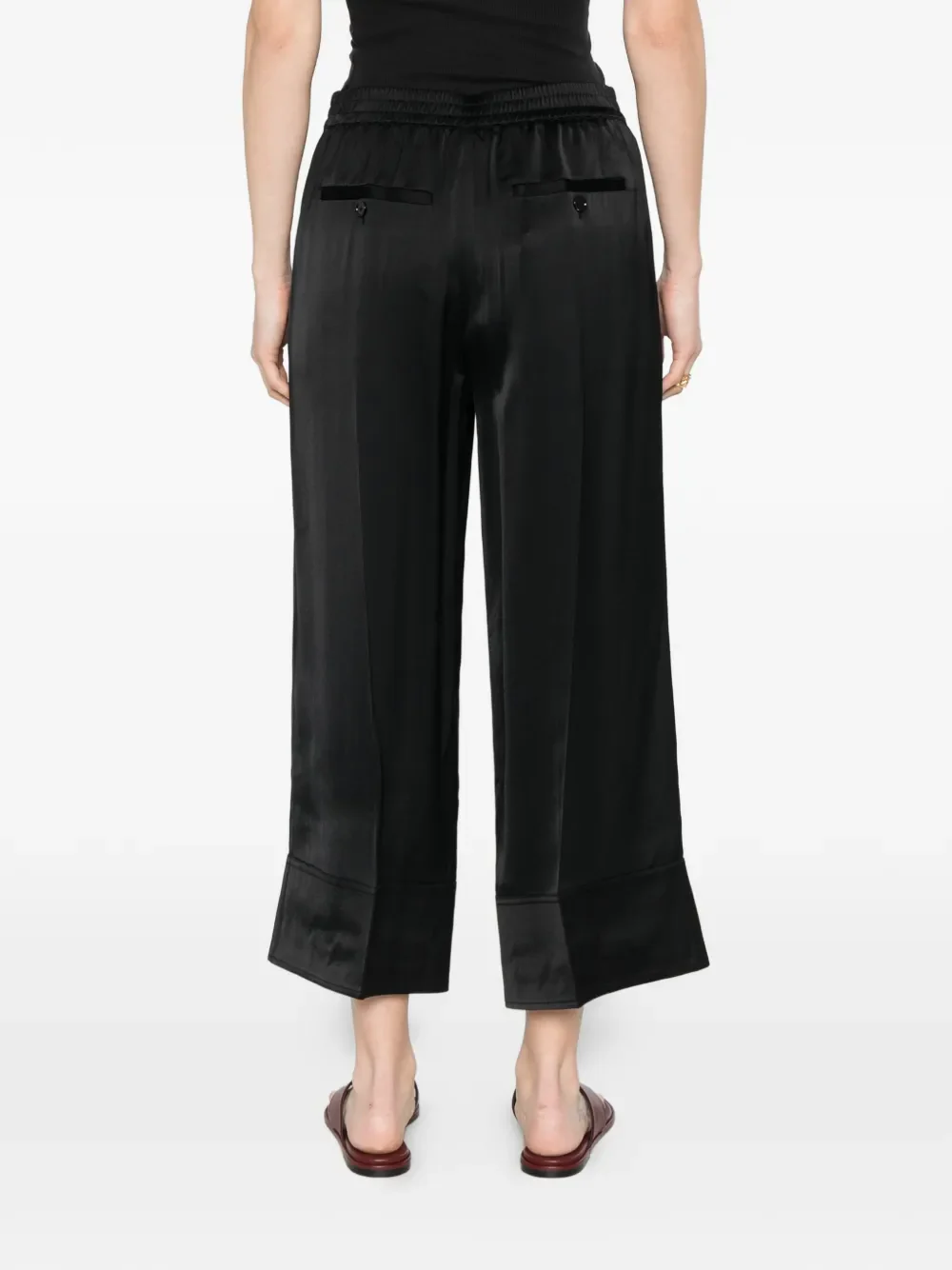 TOTEME - Women Satin Drawstring Trousers - Image 3