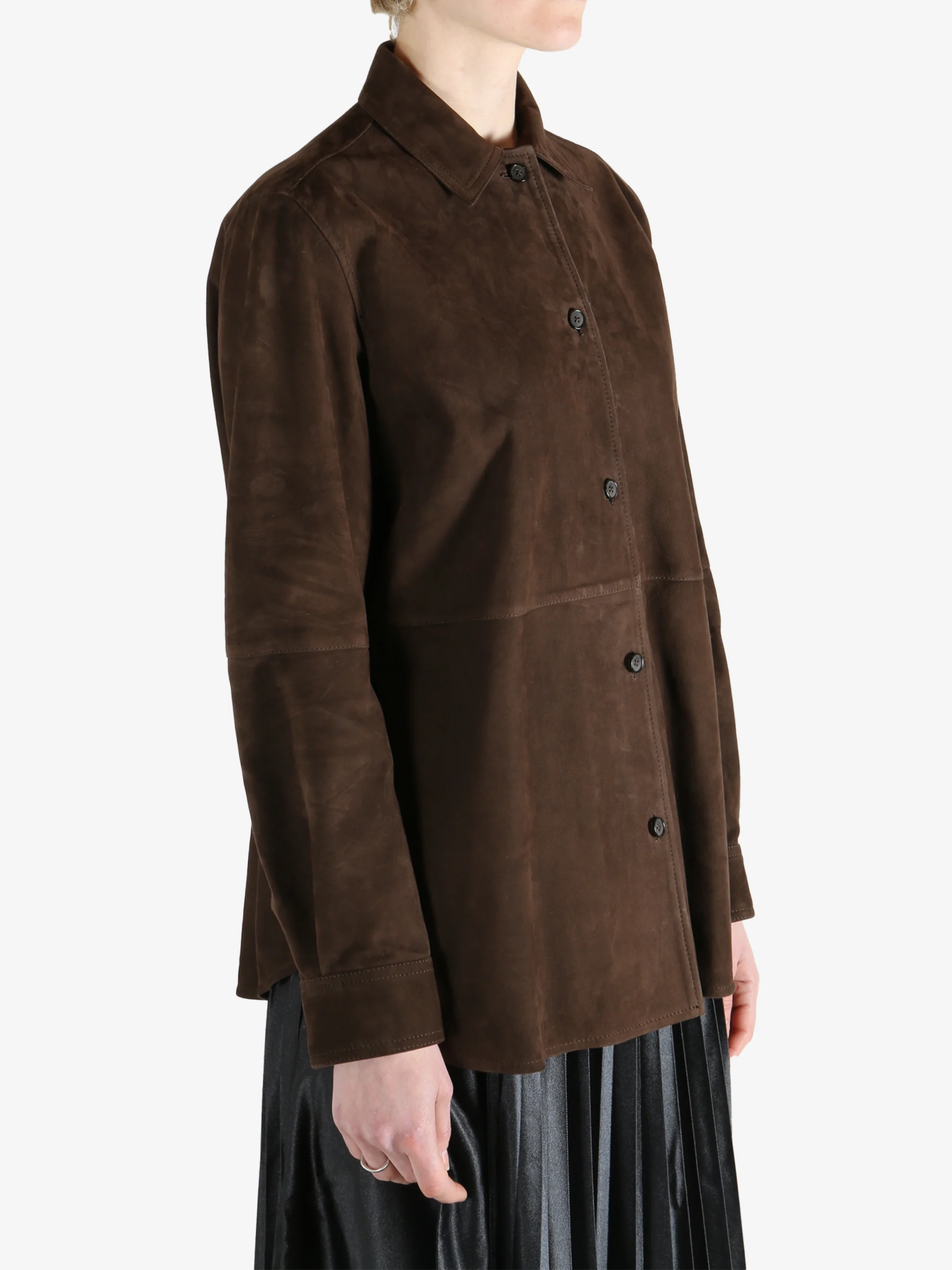 TOTEME - Women Soft Suede Overshirt - Image 2