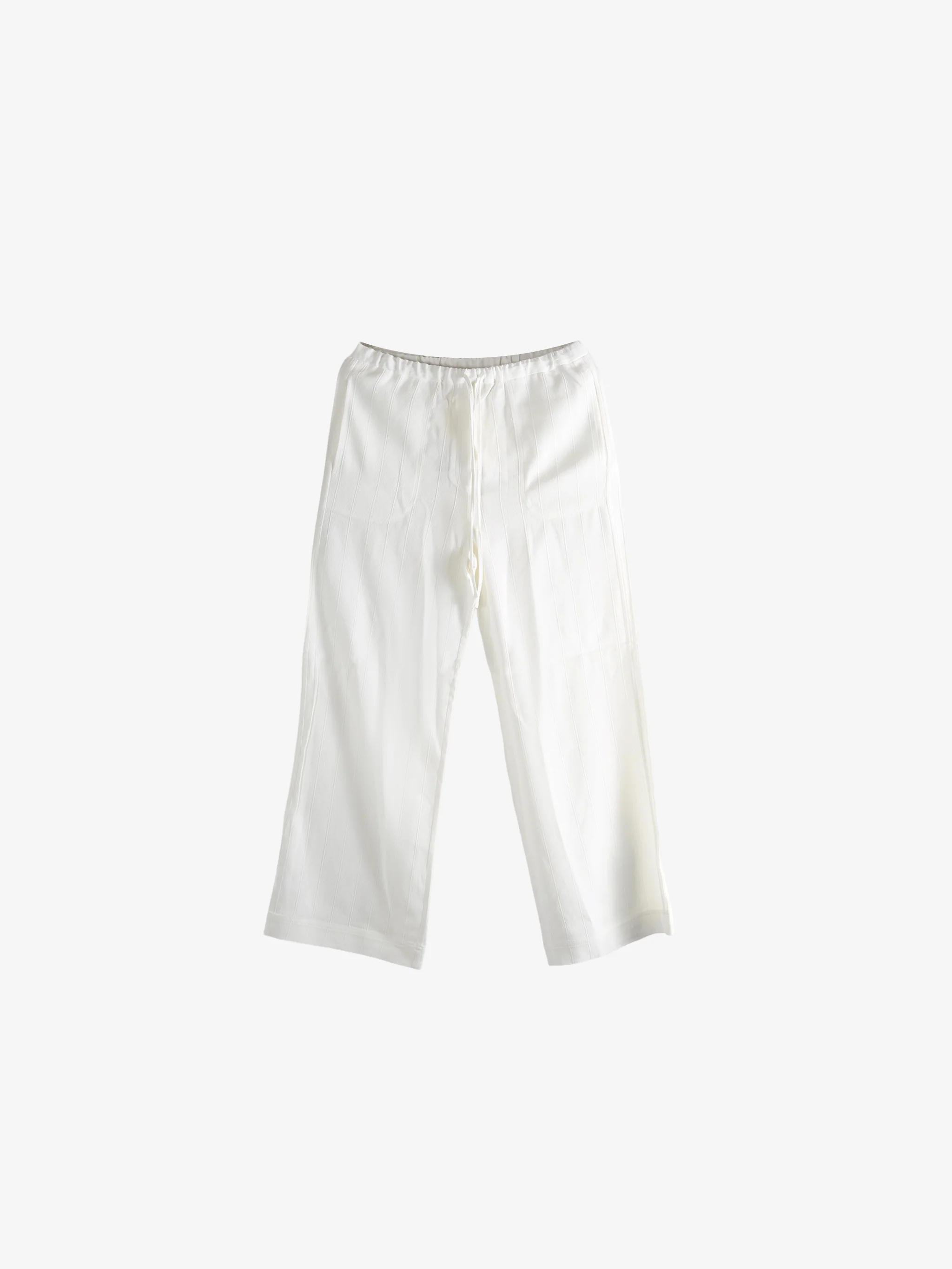 TOTEME - Women Woven Stripe Drawstring Trousers - Image 4