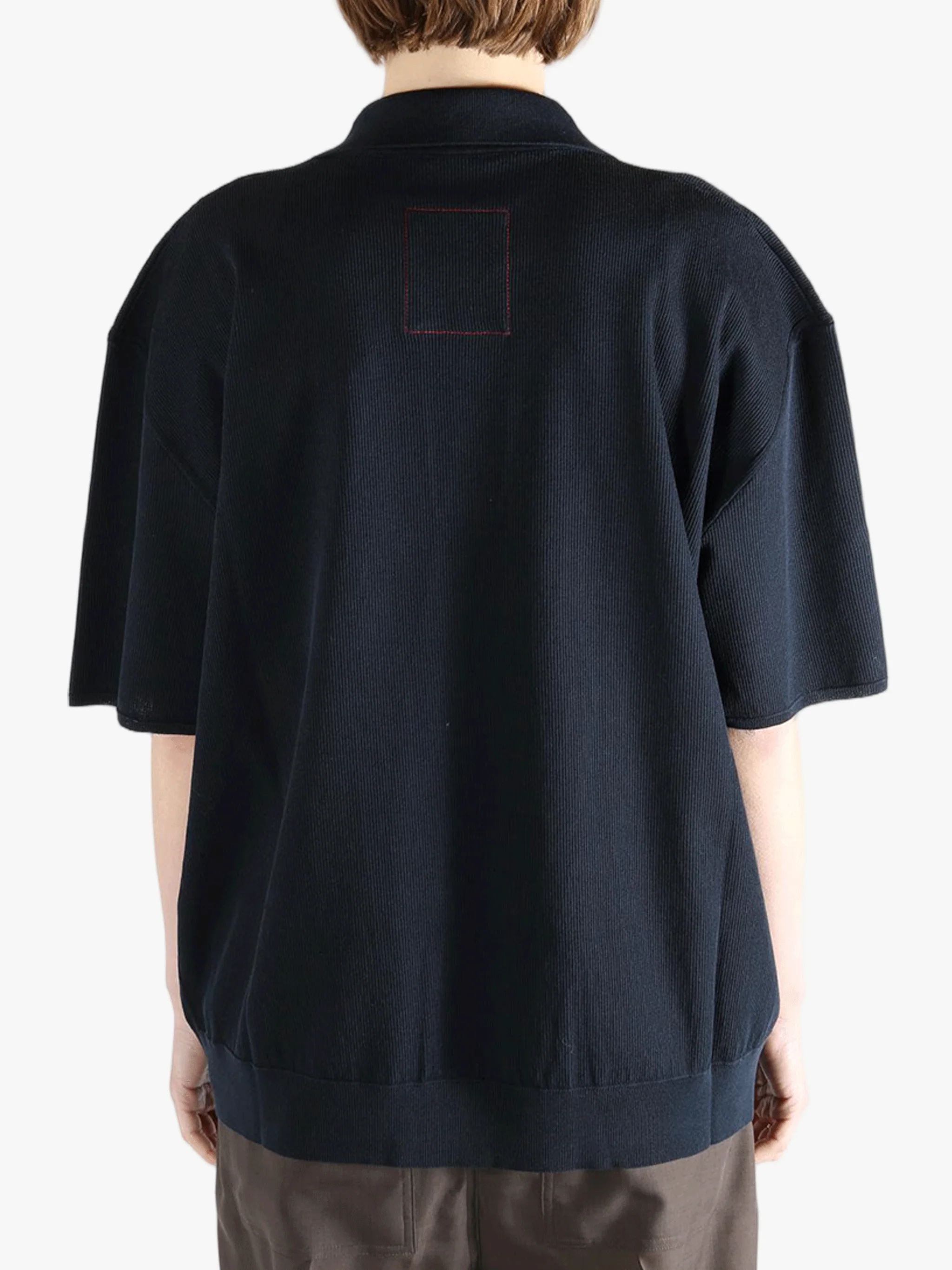 UMA WANG - Women Short Slv Polo Shirt - Image 3