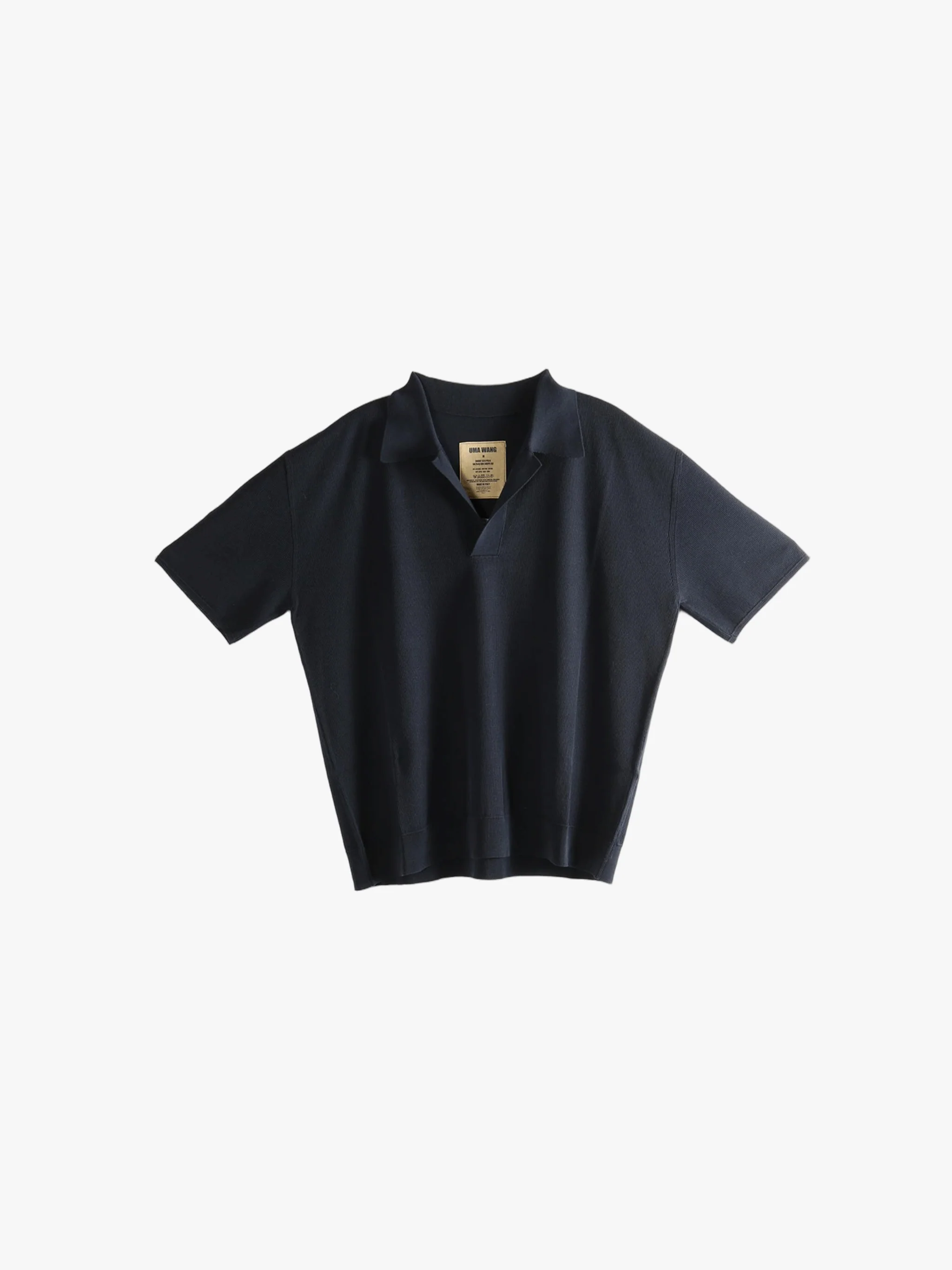 UMA WANG - Women Short Slv Polo Shirt - Image 4