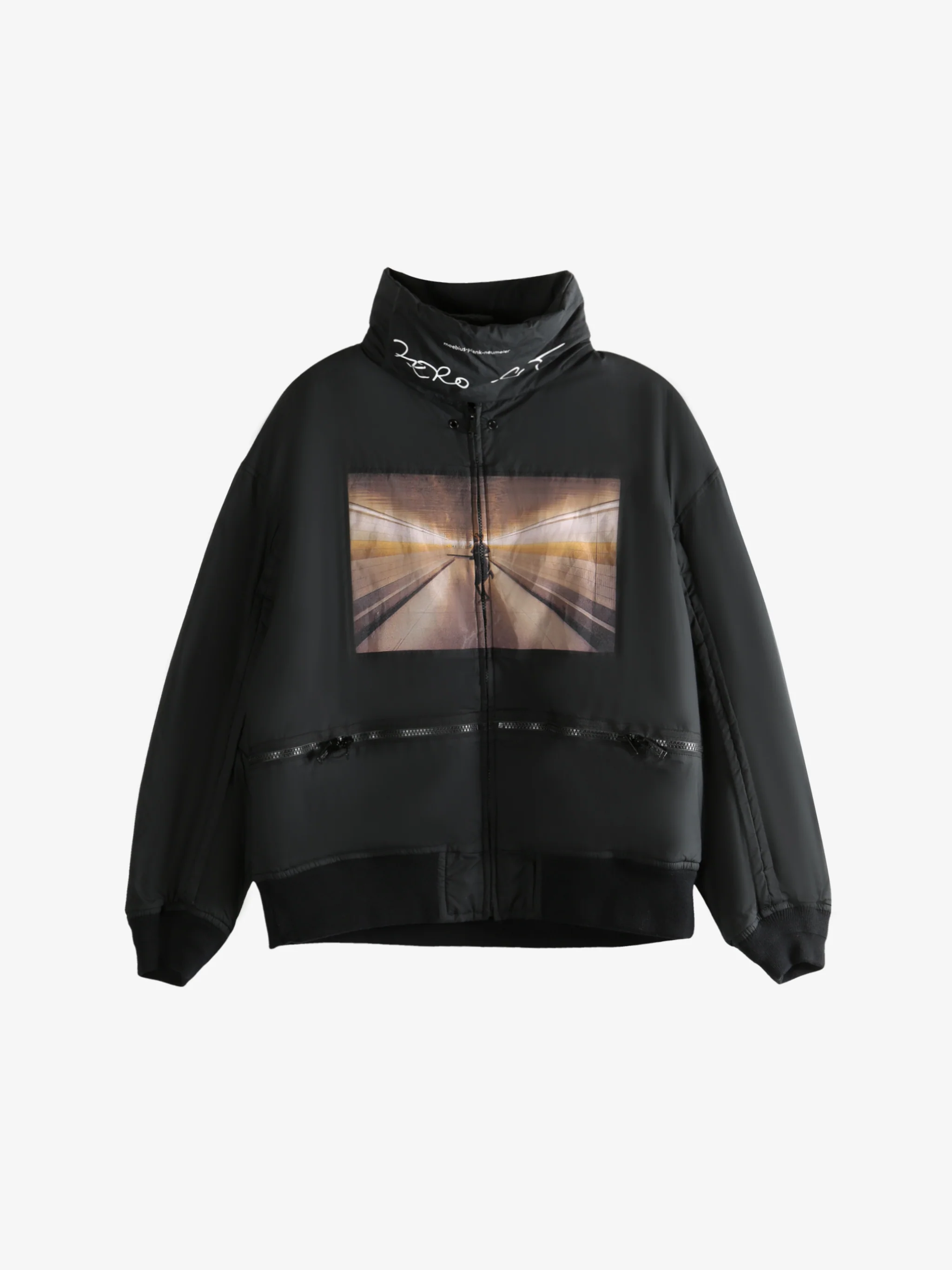 UNDERCOVER - Men Elastic Hem Cotton Blouson Coat - Image 4