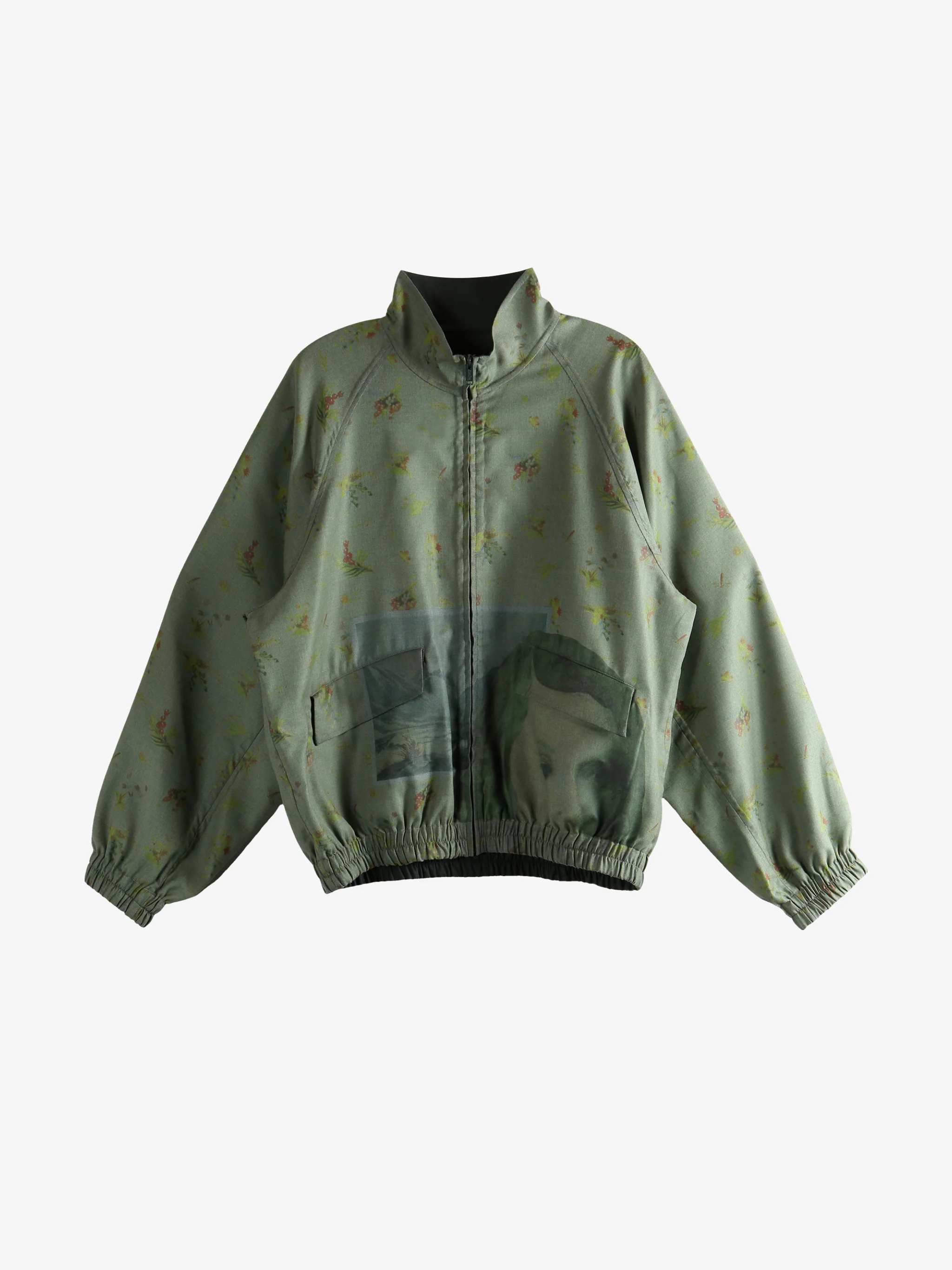 UNDERCOVER - Men Elastic Hem Stand Collar Blouson Coat - Image 4