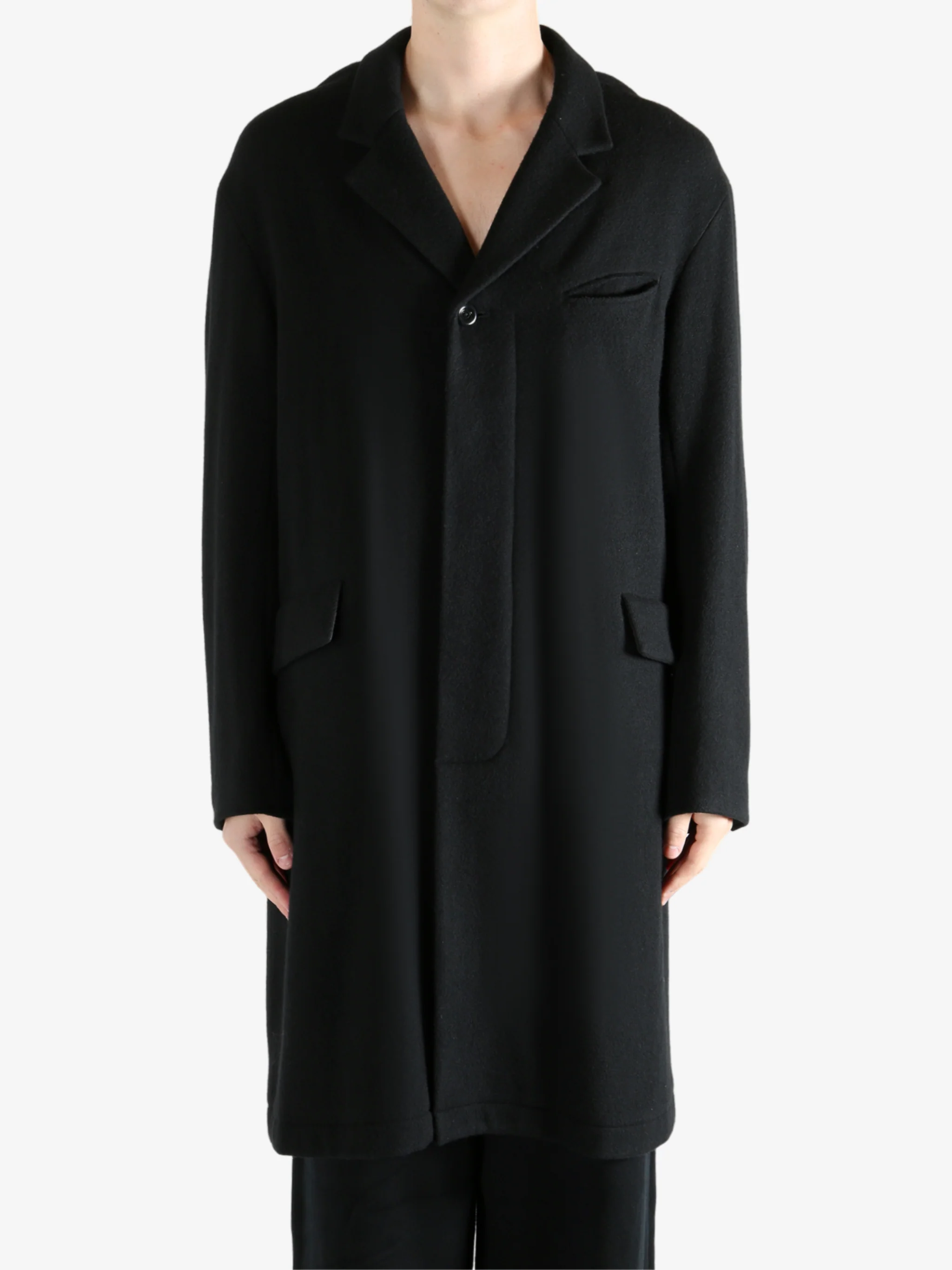UNDERCOVER - Men Lapel Large Pockets Long Coat