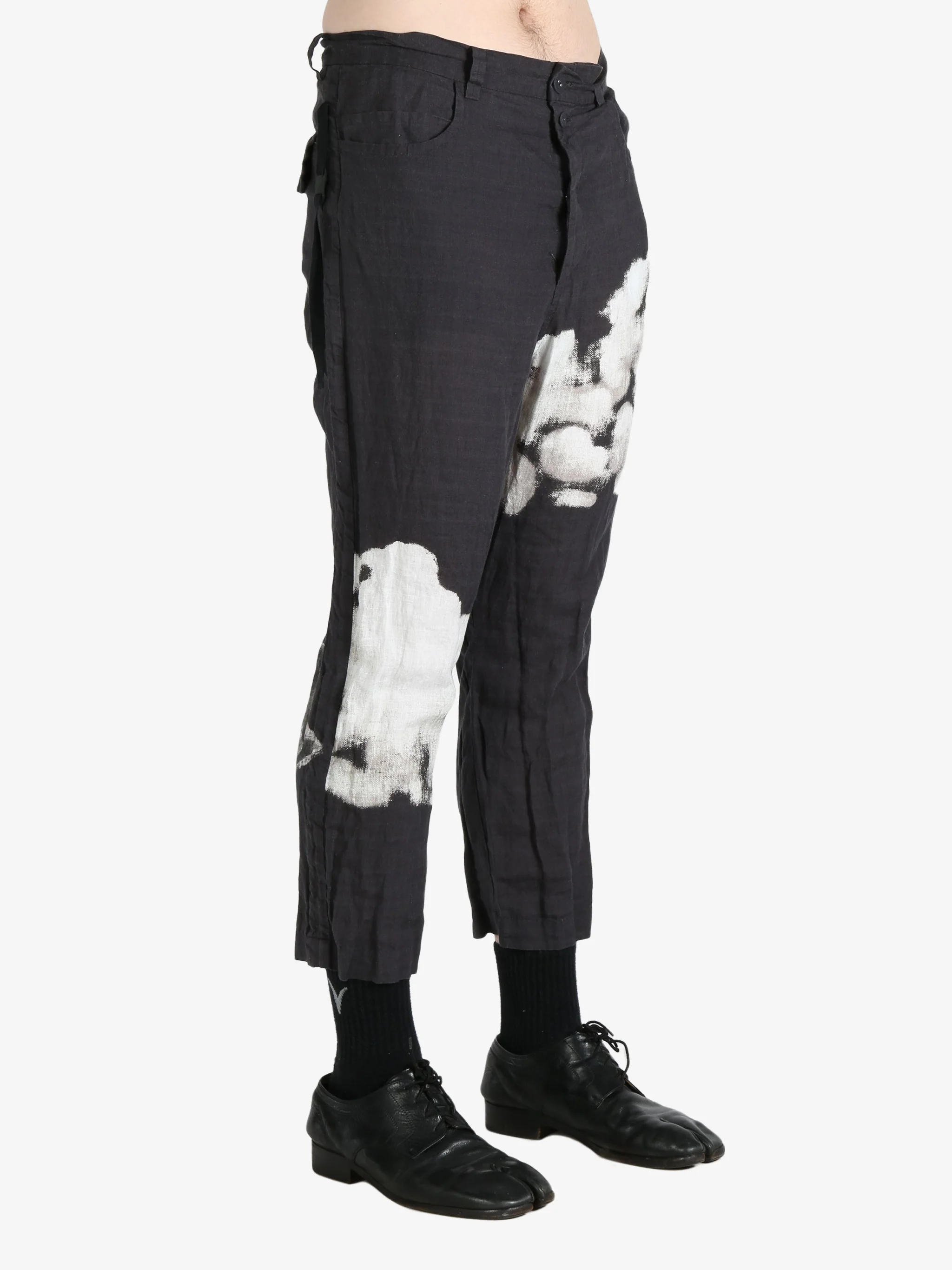 UNDERCOVER - Men Printed Linen Trouser - Image 2