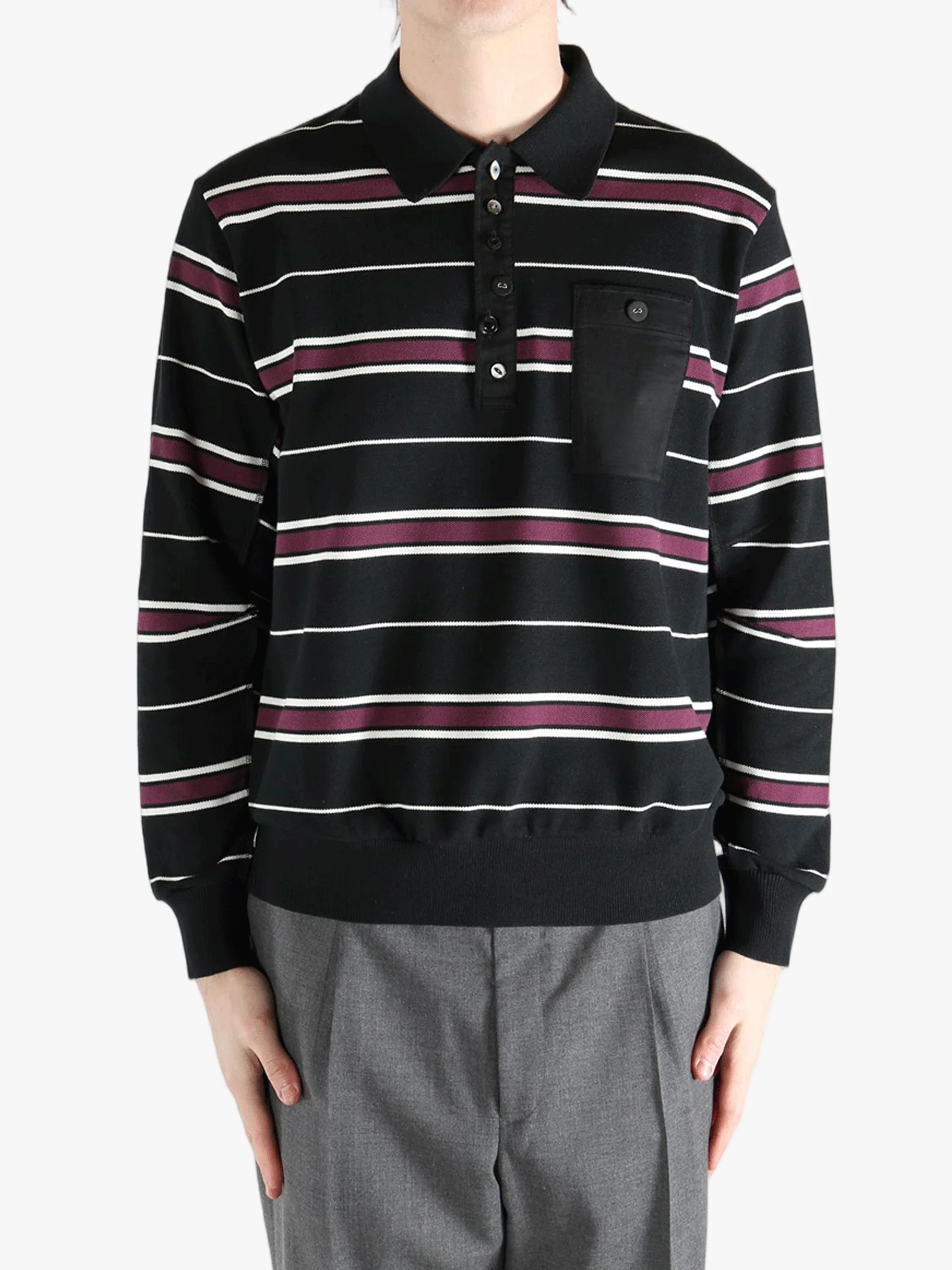 UNDERCOVER - Men Striped Pattern Shirt