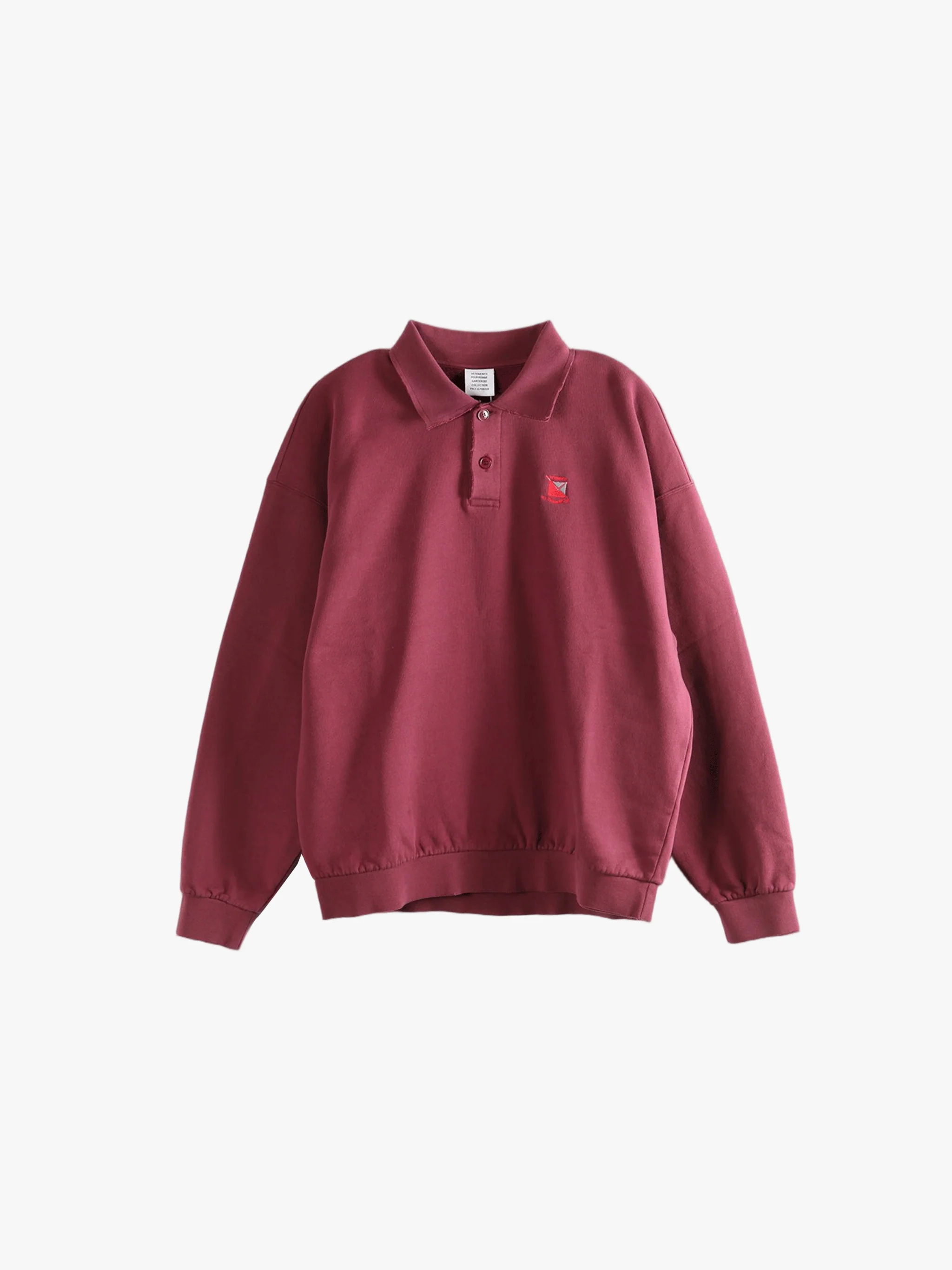 VETEMENTS - Men Distressed Polo Logo Sweatshirt - Image 4