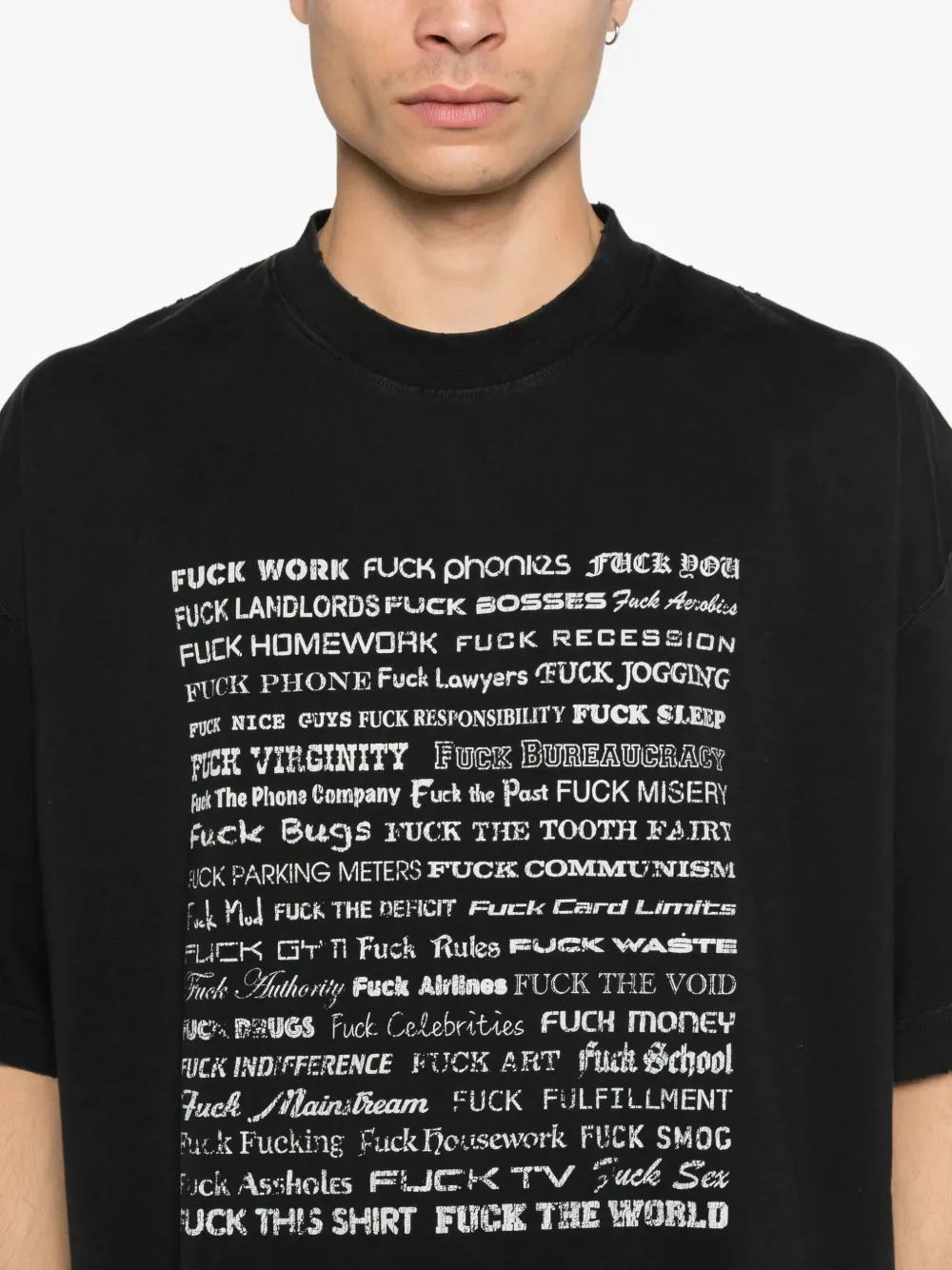 VETEMENTS - Men Fuck Everything T-Shirt - Image 4