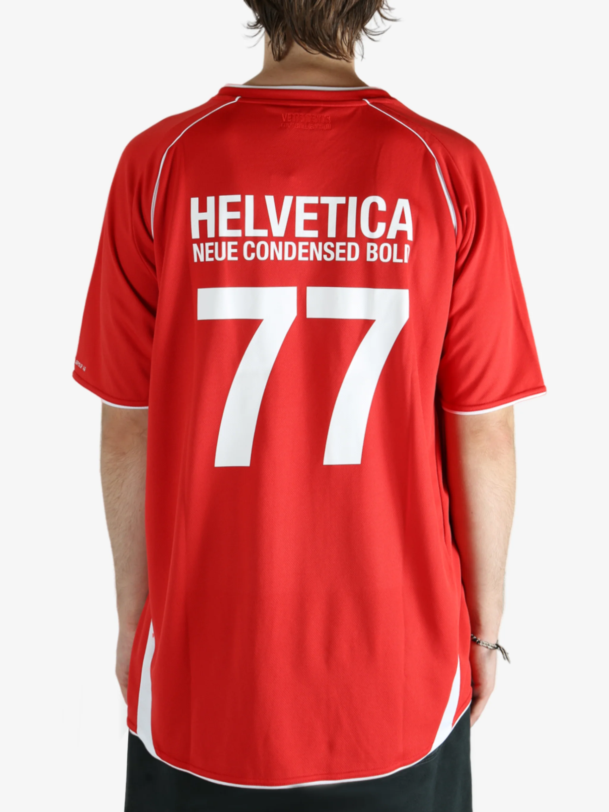 VETEMENTS - Men Trademark Football Jersey T-Shirt - Image 3