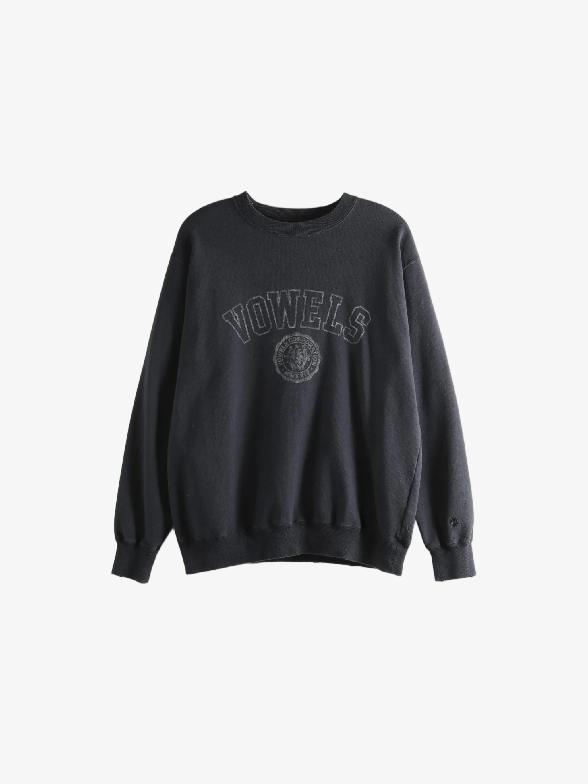 VOWELS - Men Faded Collegiate Crewneck Pullover - Image 5