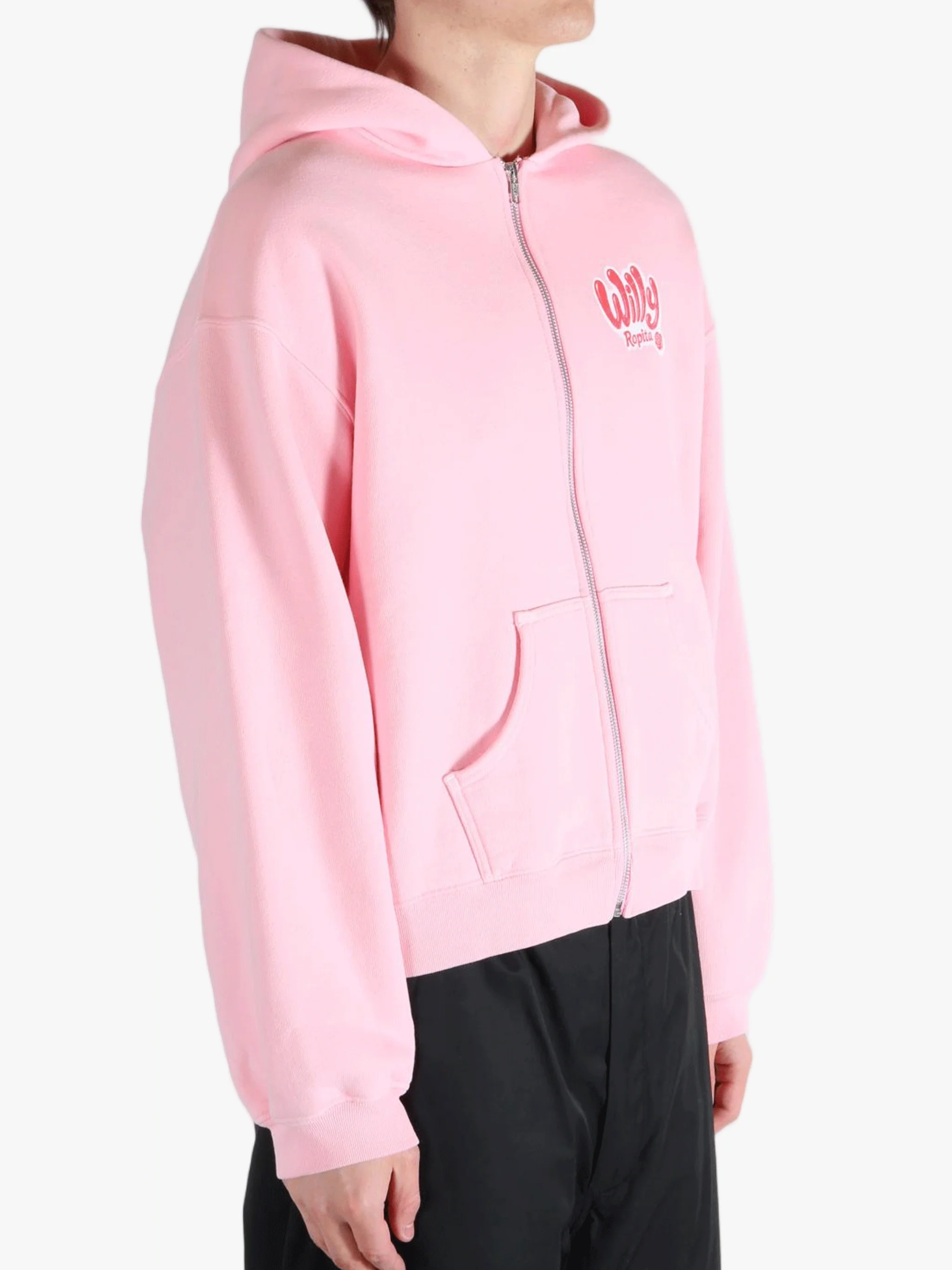WILLY CHAVARRIA - Men Willy Ropita Shrunken Zip Through Hoodie - Image 2