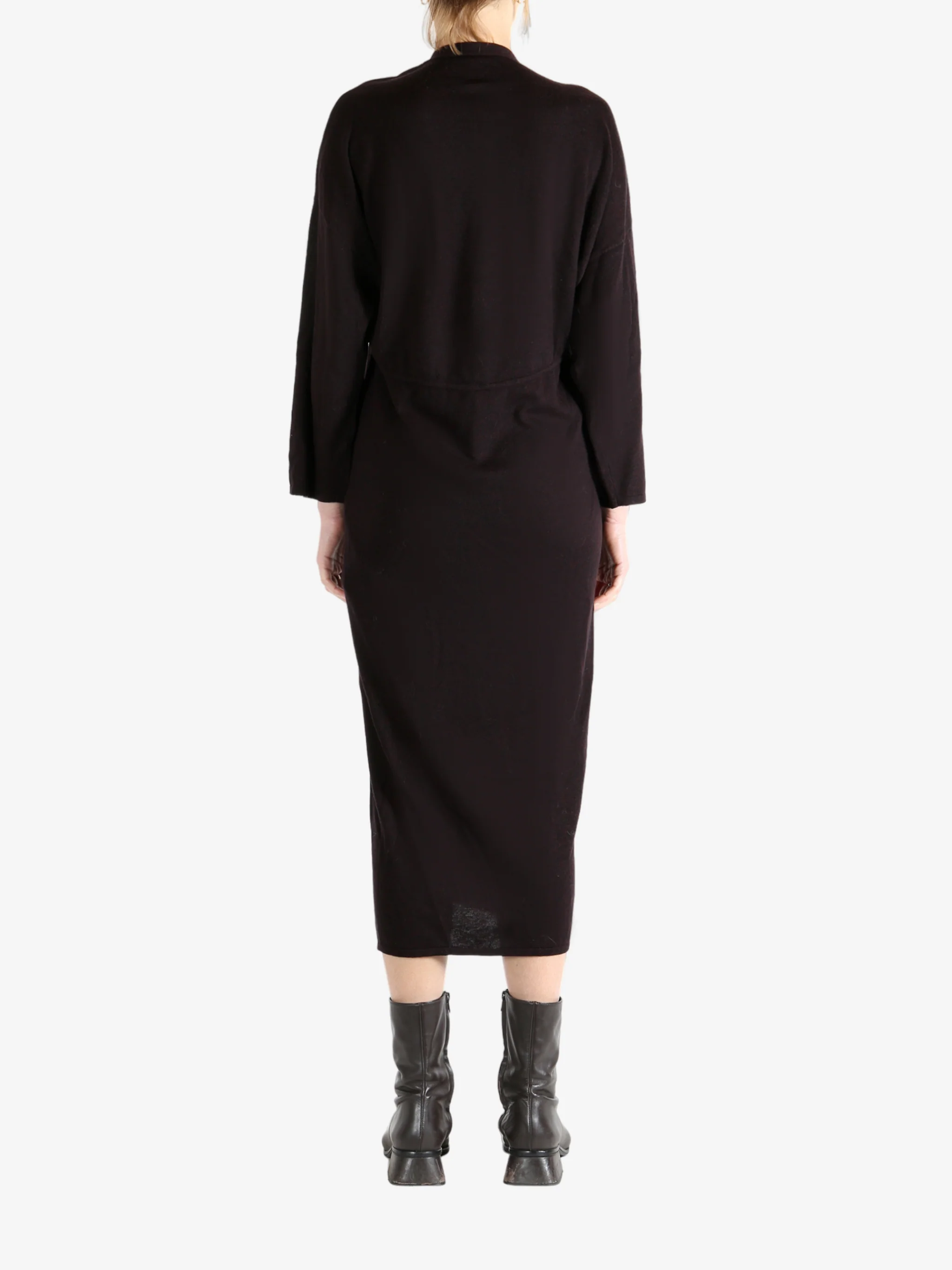 YANGKEHAN - Women Elegant Wool - Cashmere Dress - Image 3