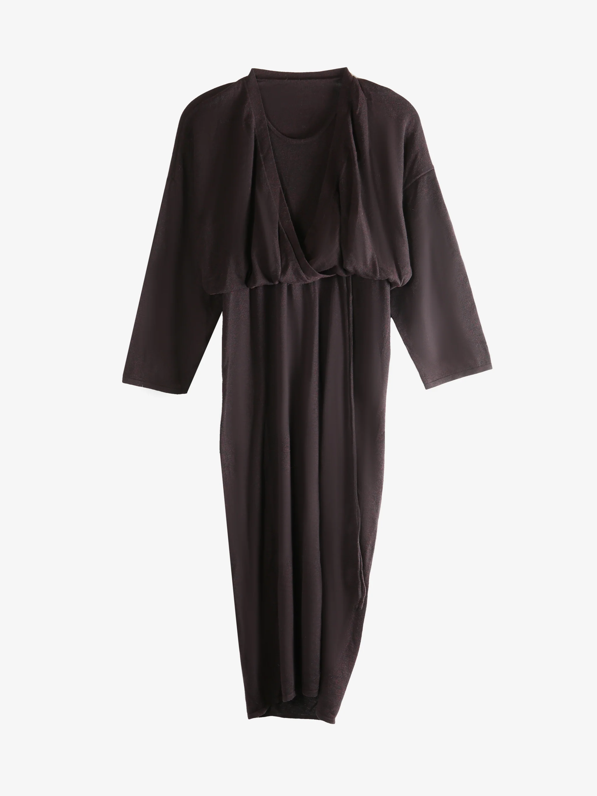 YANGKEHAN - Women Elegant Wool - Cashmere Dress - Image 4