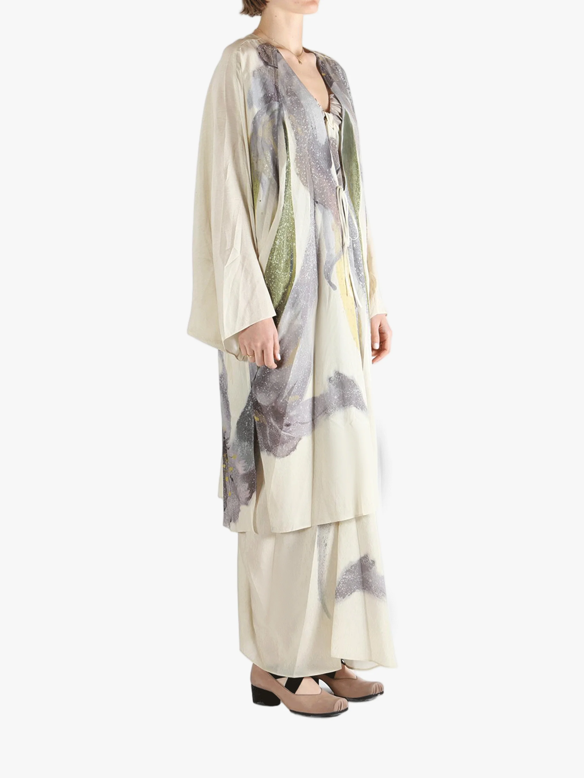 YANGKEHAN - Women Loose Fitting Long Floral Robe - Image 2