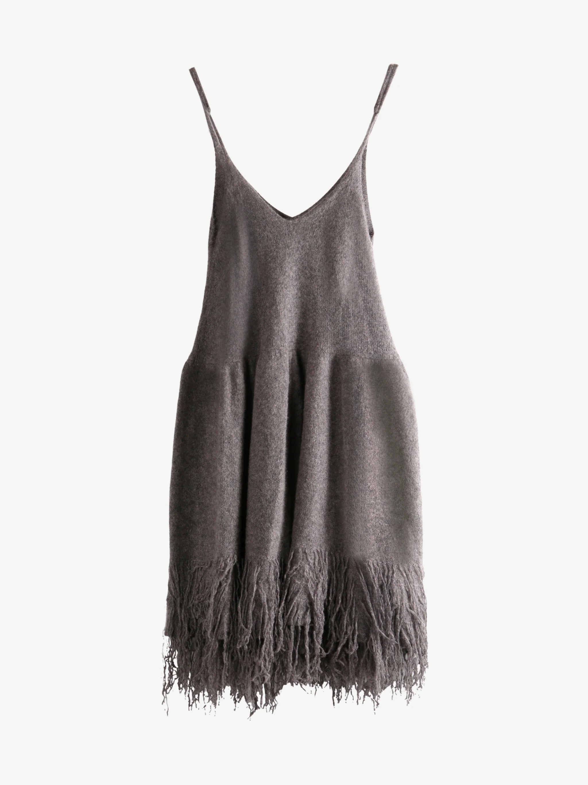 YANGKEHAN - Women Pure Cashmere Fringed Dress - Image 4