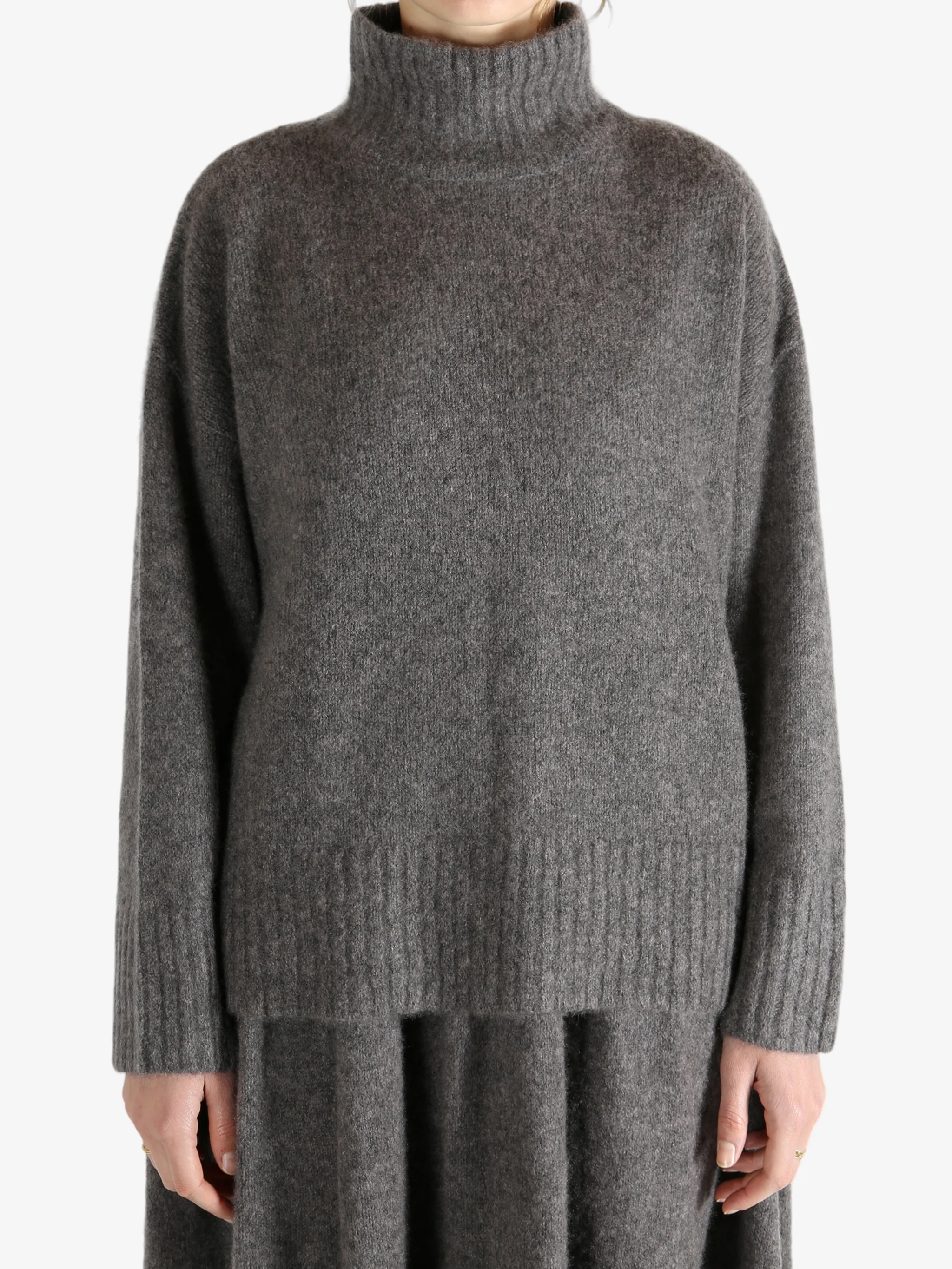 YANGKEHAN - Women Relaxed Fit High - Neck Top