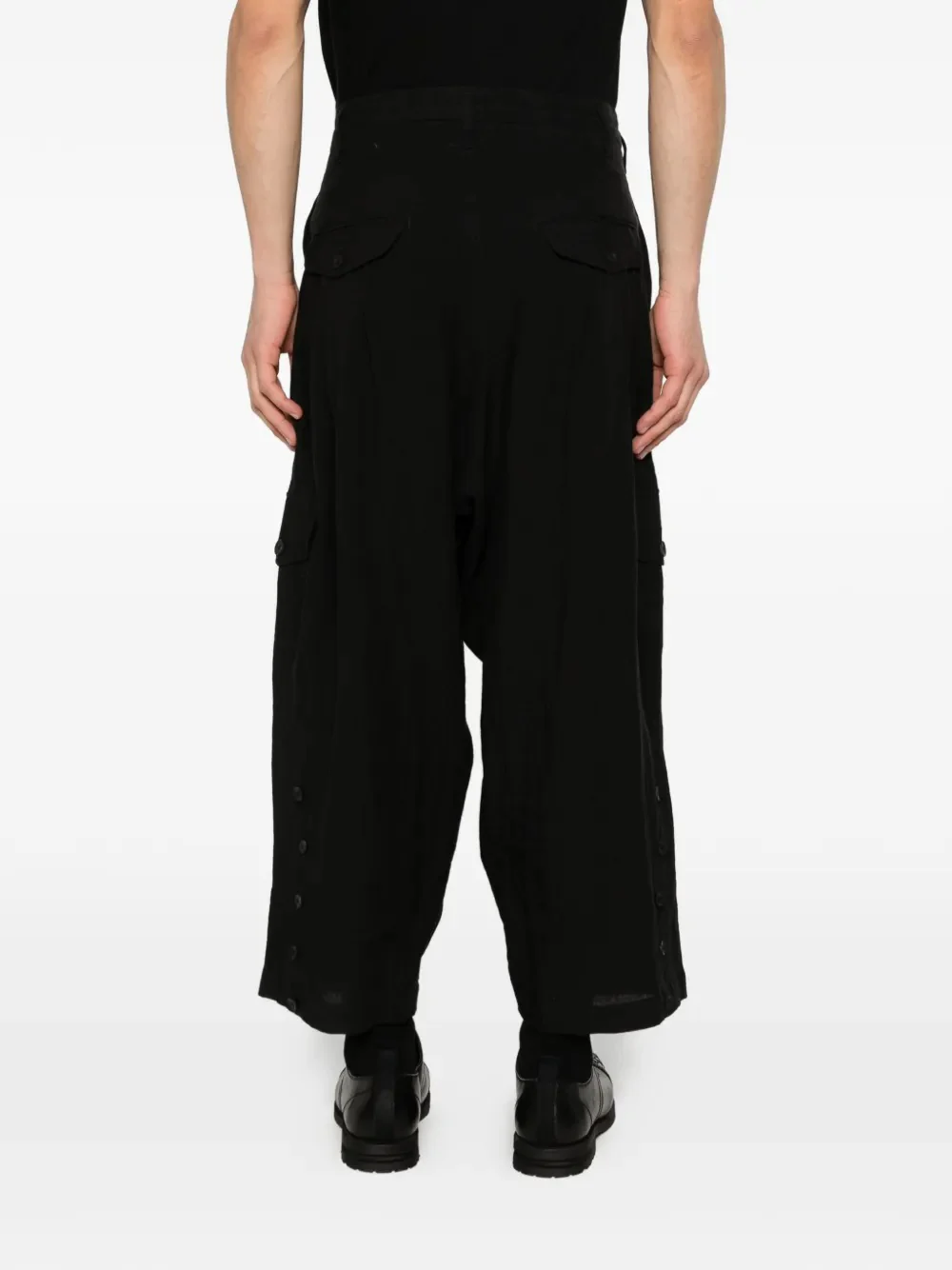 YOHJI YAMAMOTO POUR HOMME - Men Adjustable Hem Pants - Image 3