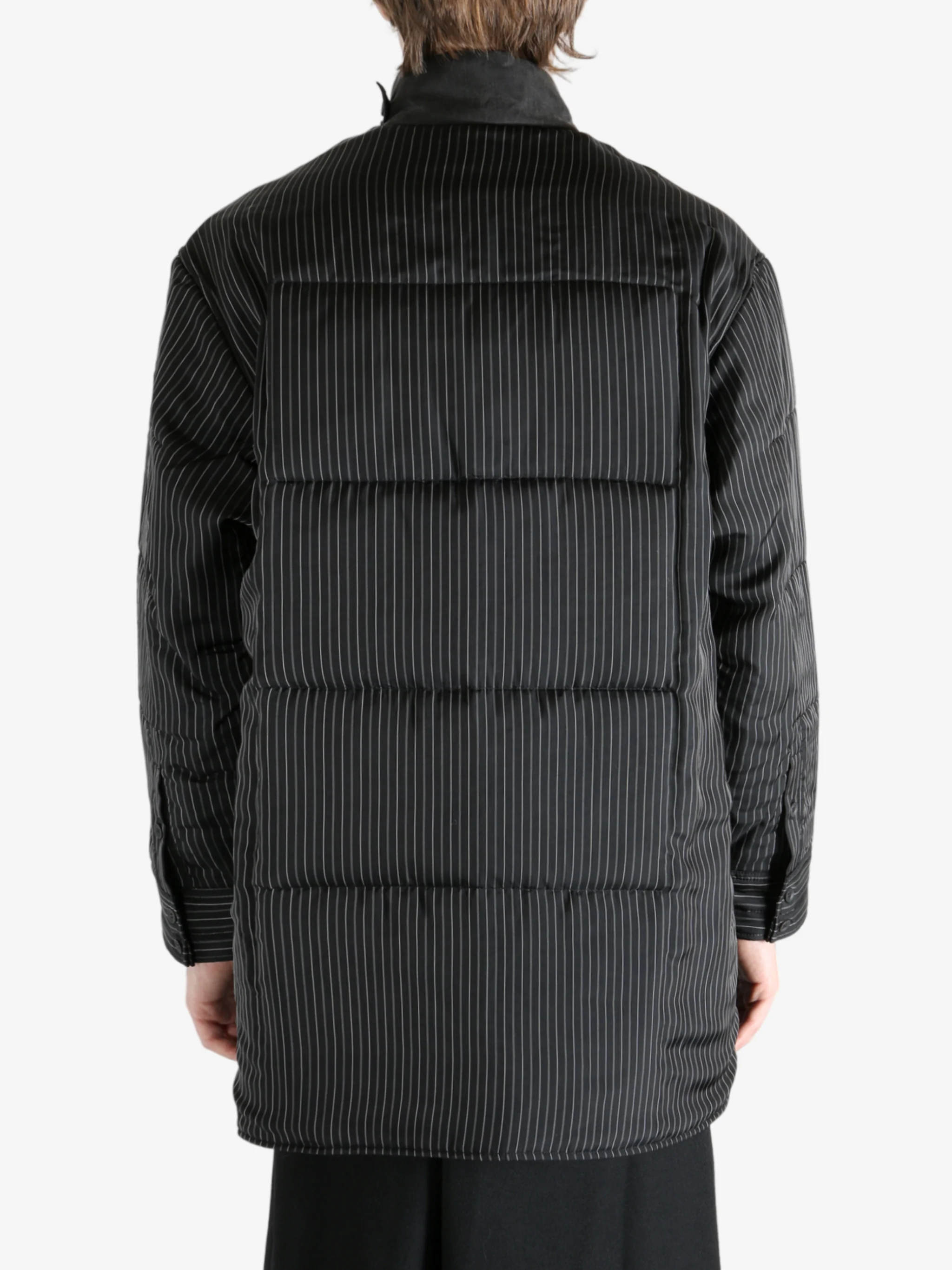 YOHJI YAMAMOTO POUR HOMME - Men Chin Strap Padded B Coat - Image 3