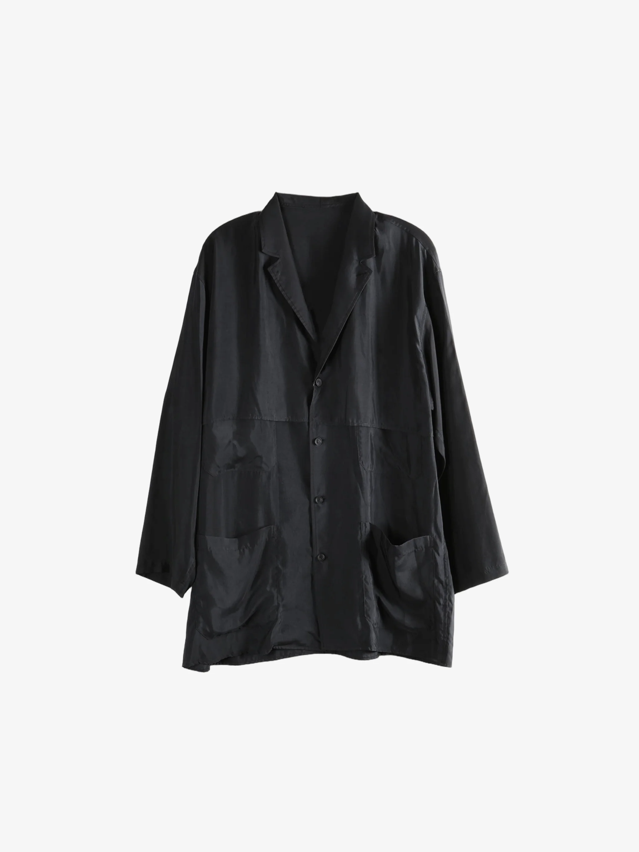 YOHJI YAMAMOTO POUR HOMME - Men Front Double Shirt Jacket - Image 5