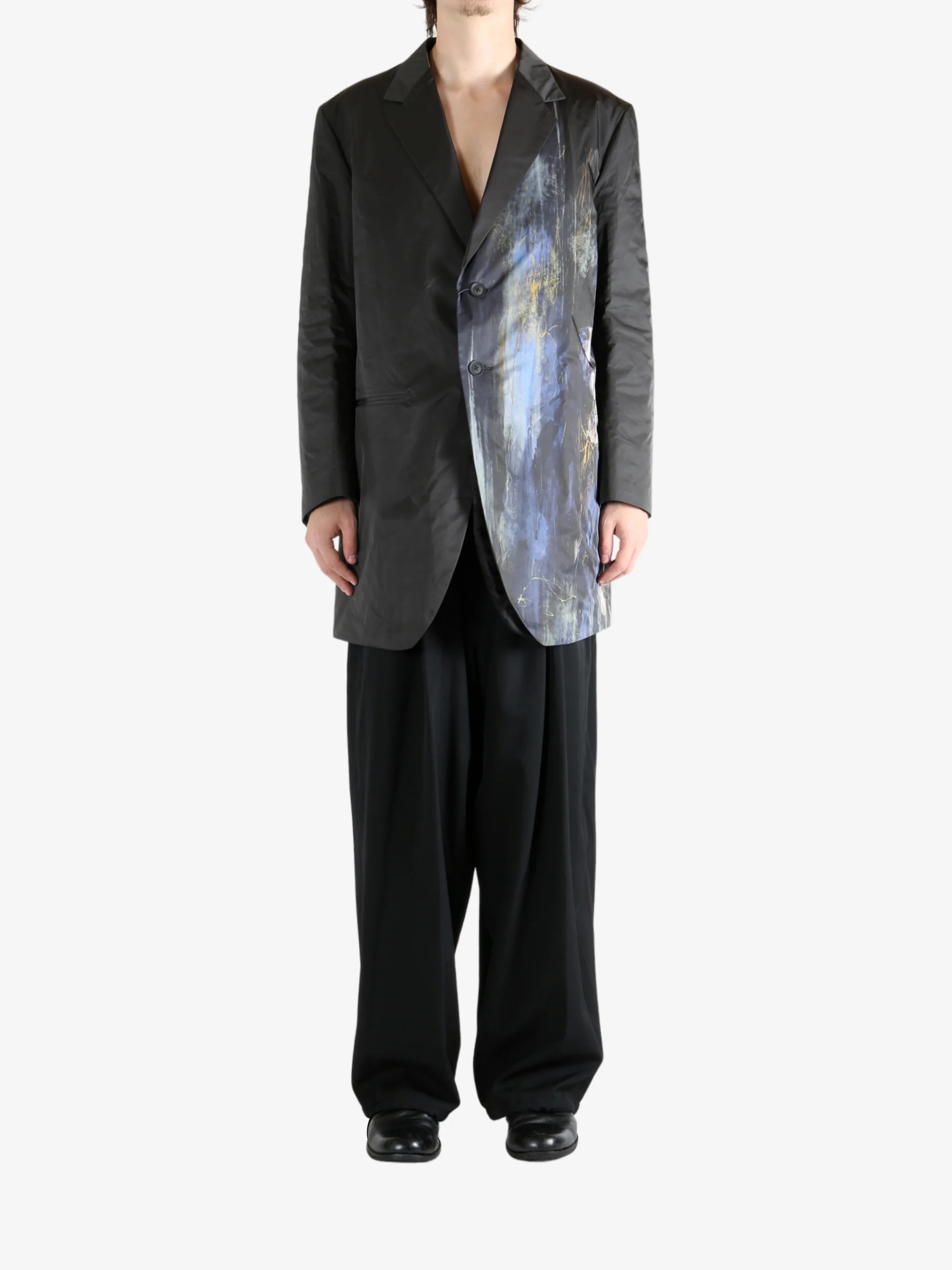 YOHJI YAMAMOTO POUR HOMME - Men  Hazy Pt With Liner Jacket - Image 4