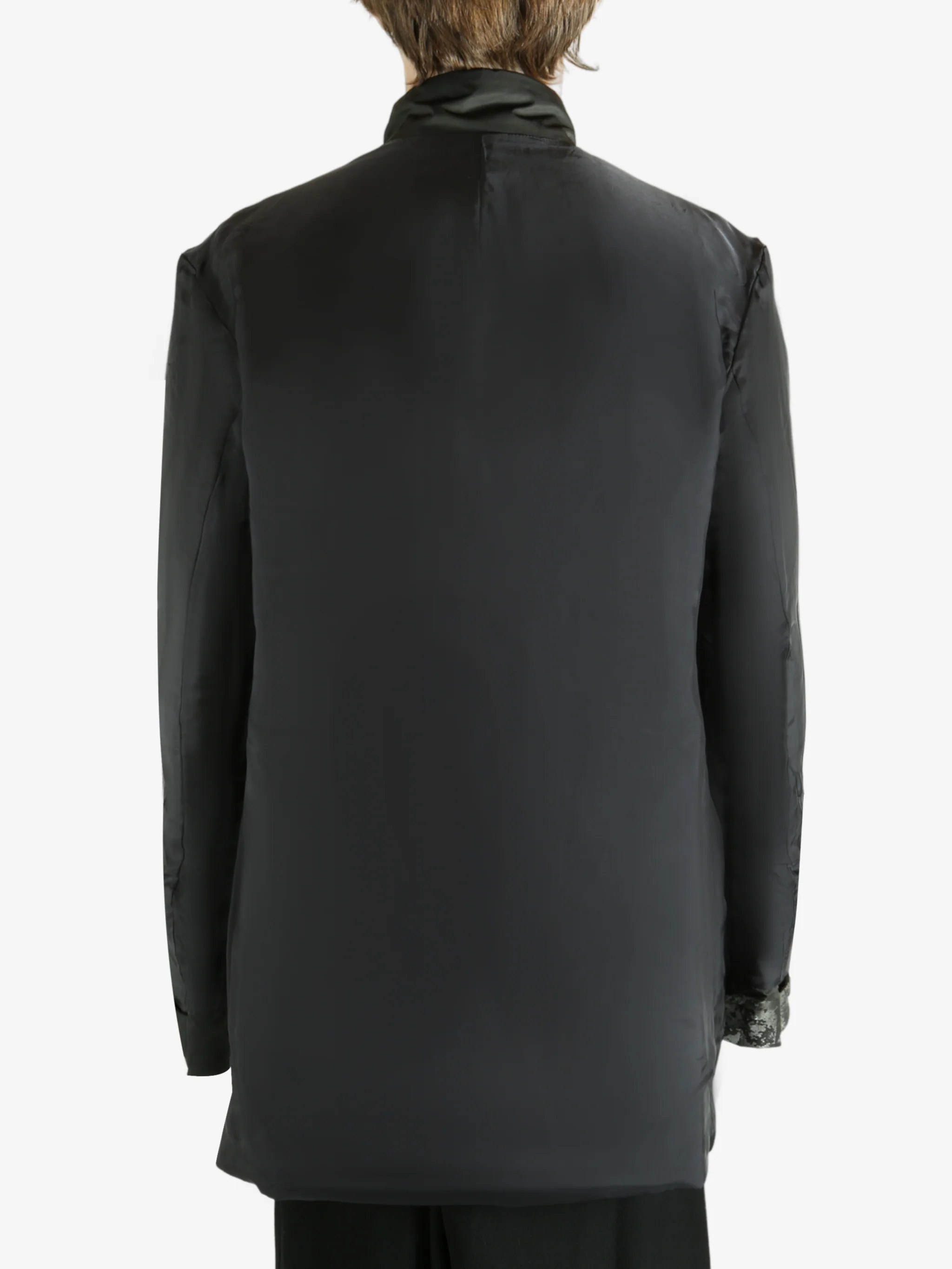 YOHJI YAMAMOTO POUR HOMME - Men Horizontal Padded Long Pt Jacket - Image 3