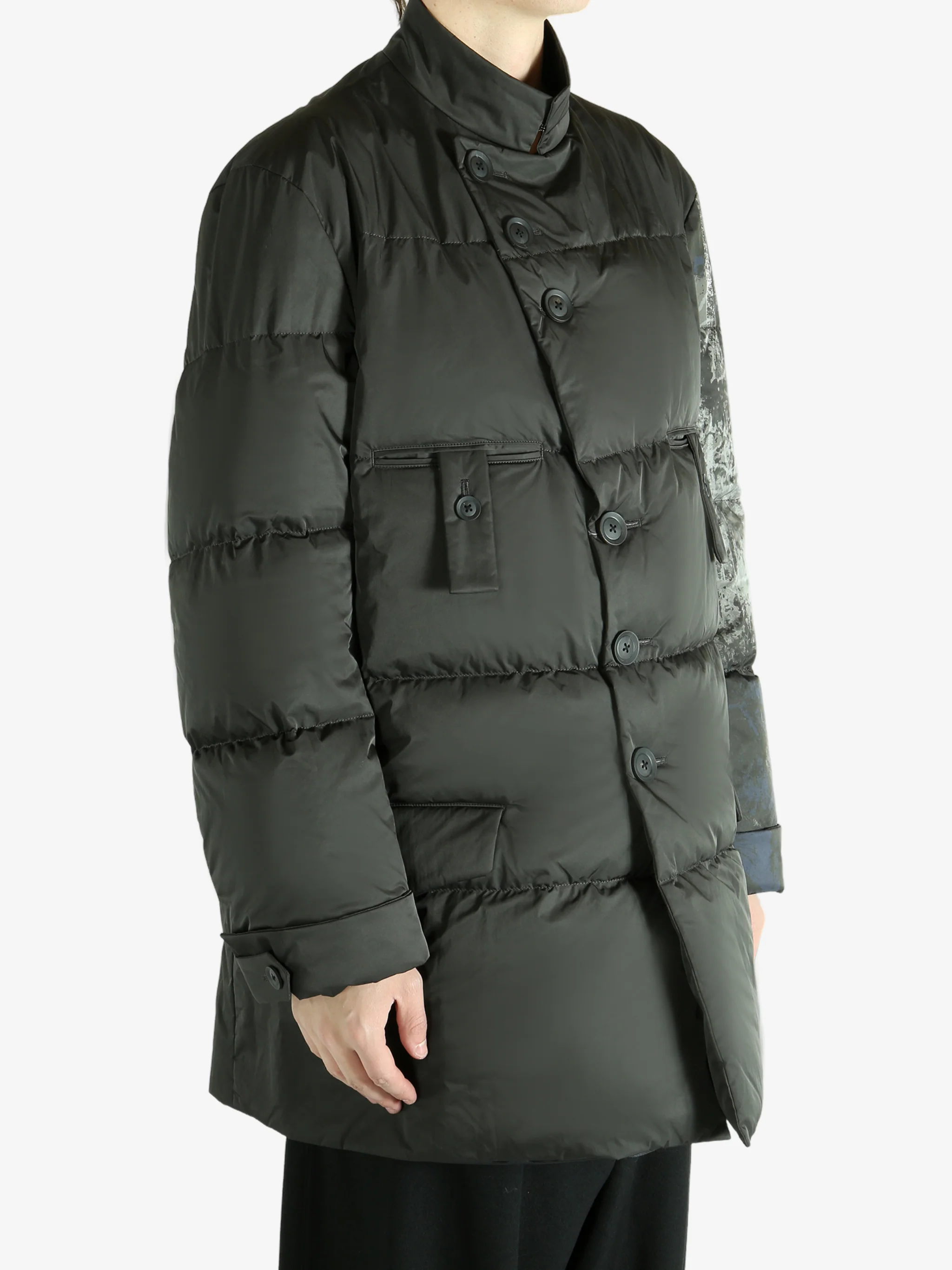 YOHJI YAMAMOTO POUR HOMME - Men Horizontal Padded Long Pt Jacket - Image 6