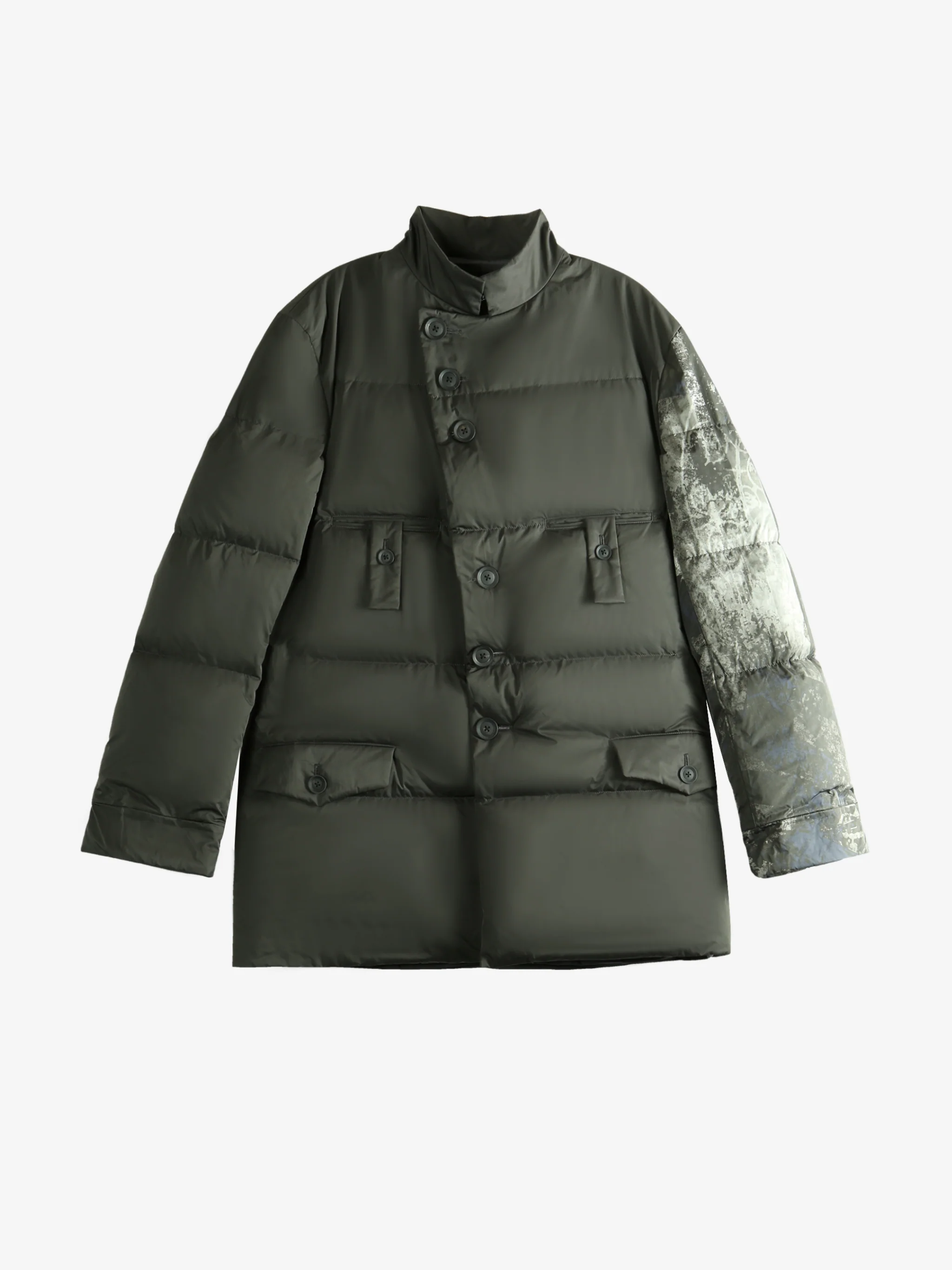 YOHJI YAMAMOTO POUR HOMME - Men Horizontal Padded Long Pt Jacket - Image 9