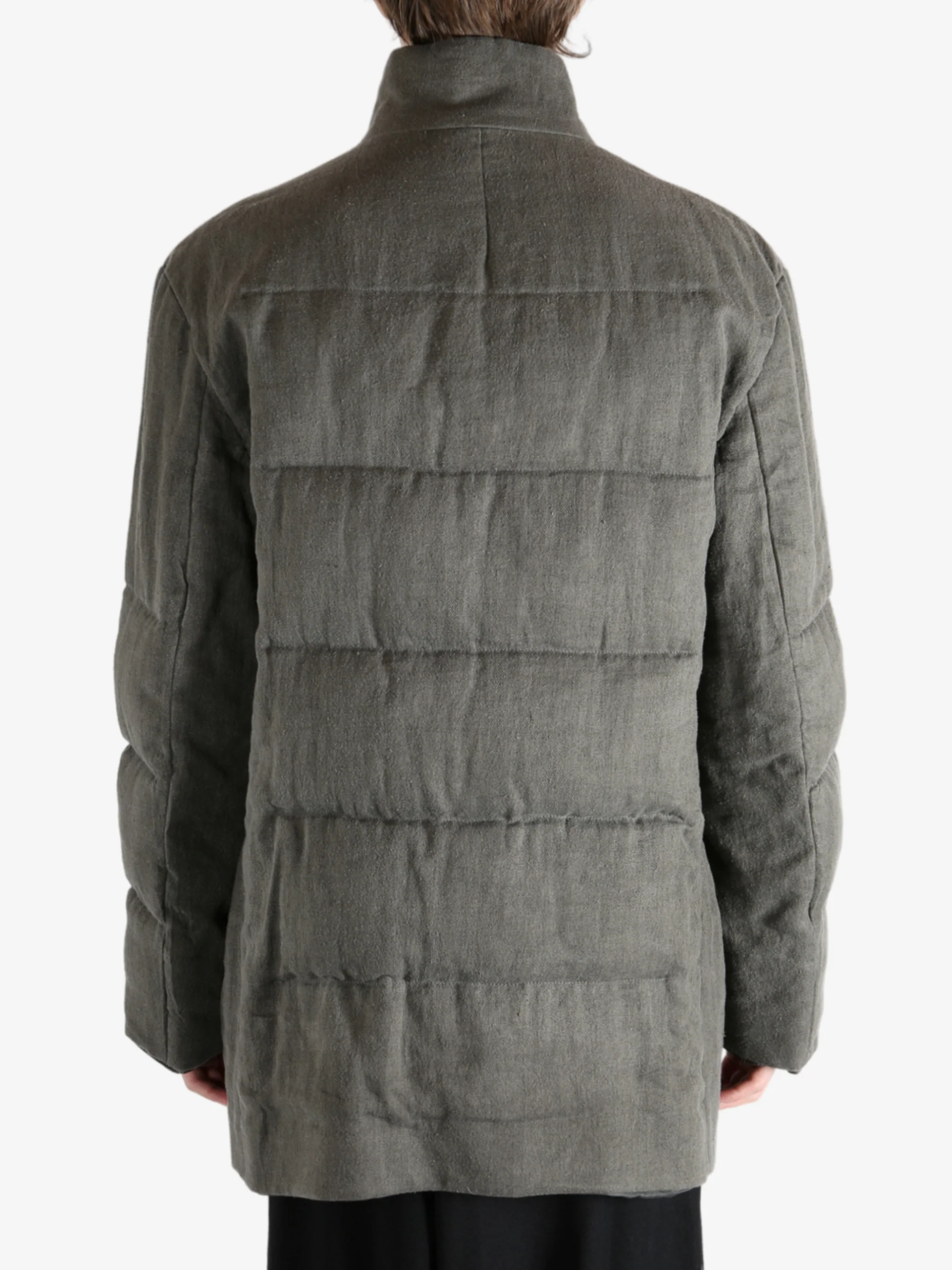 YOHJI YAMAMOTO POUR HOMME - Men  Horizontal Padded Stand Jacket - Image 3