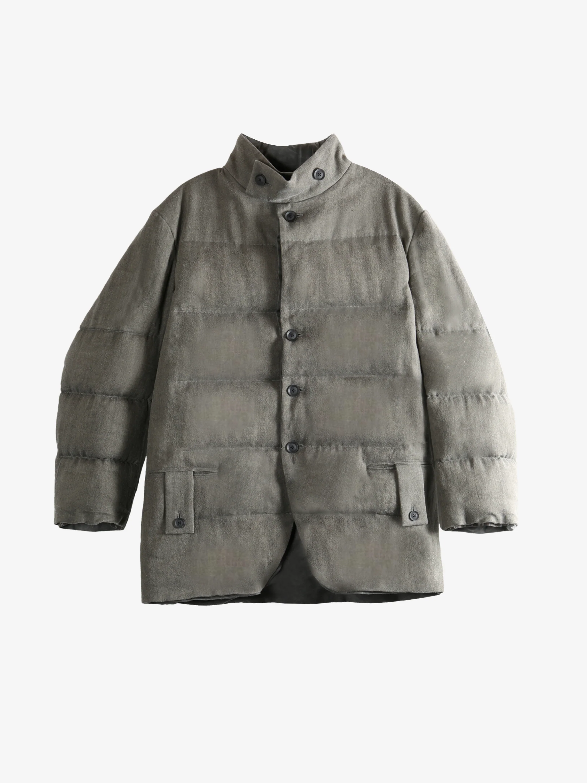 YOHJI YAMAMOTO POUR HOMME - Men  Horizontal Padded Stand Jacket - Image 5