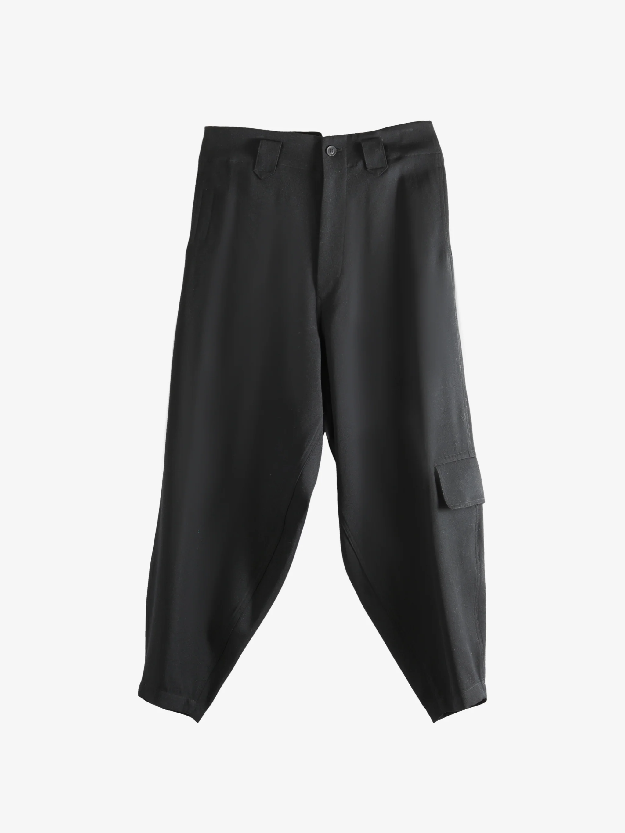 YOHJI YAMAMOTO POUR HOMME - Men Left Side Pkt Gab P Pants - Image 4