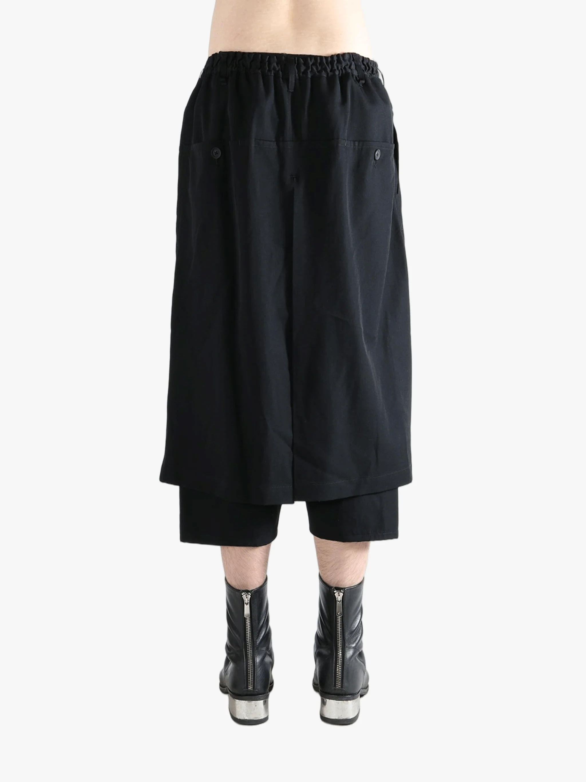 YOHJI YAMAMOTO POUR HOMME - Men Standard Wrap Pants - Image 3