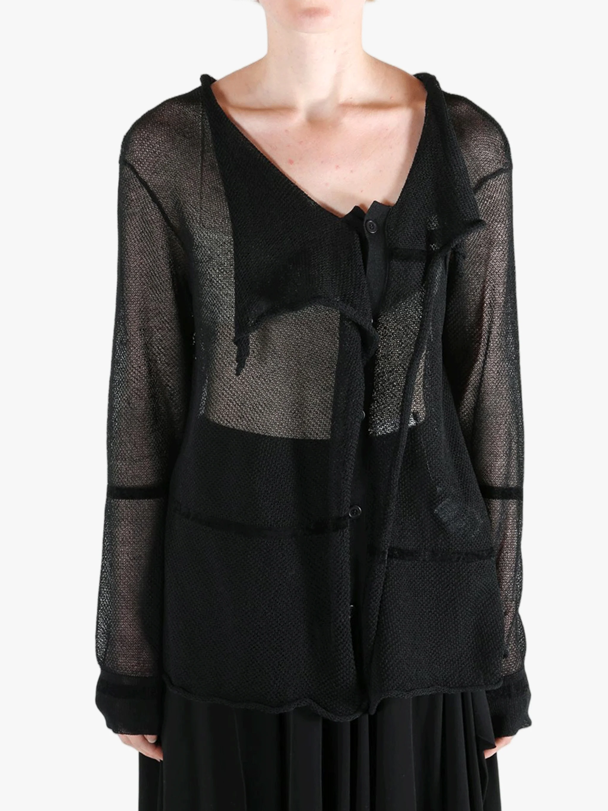YOHJI YAMAMOTO - Women Draped Cardigan