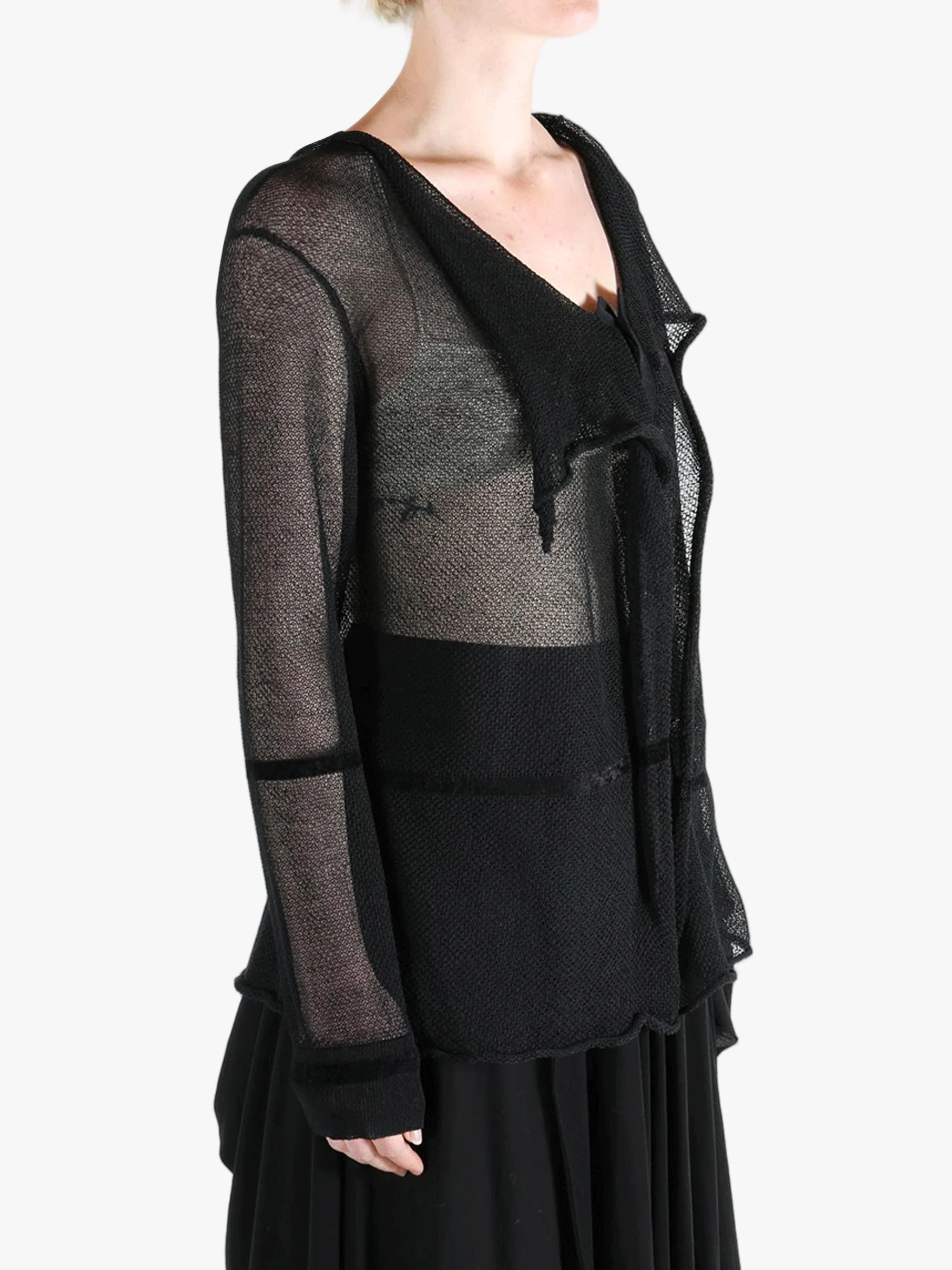YOHJI YAMAMOTO - Women Draped Cardigan - Image 2
