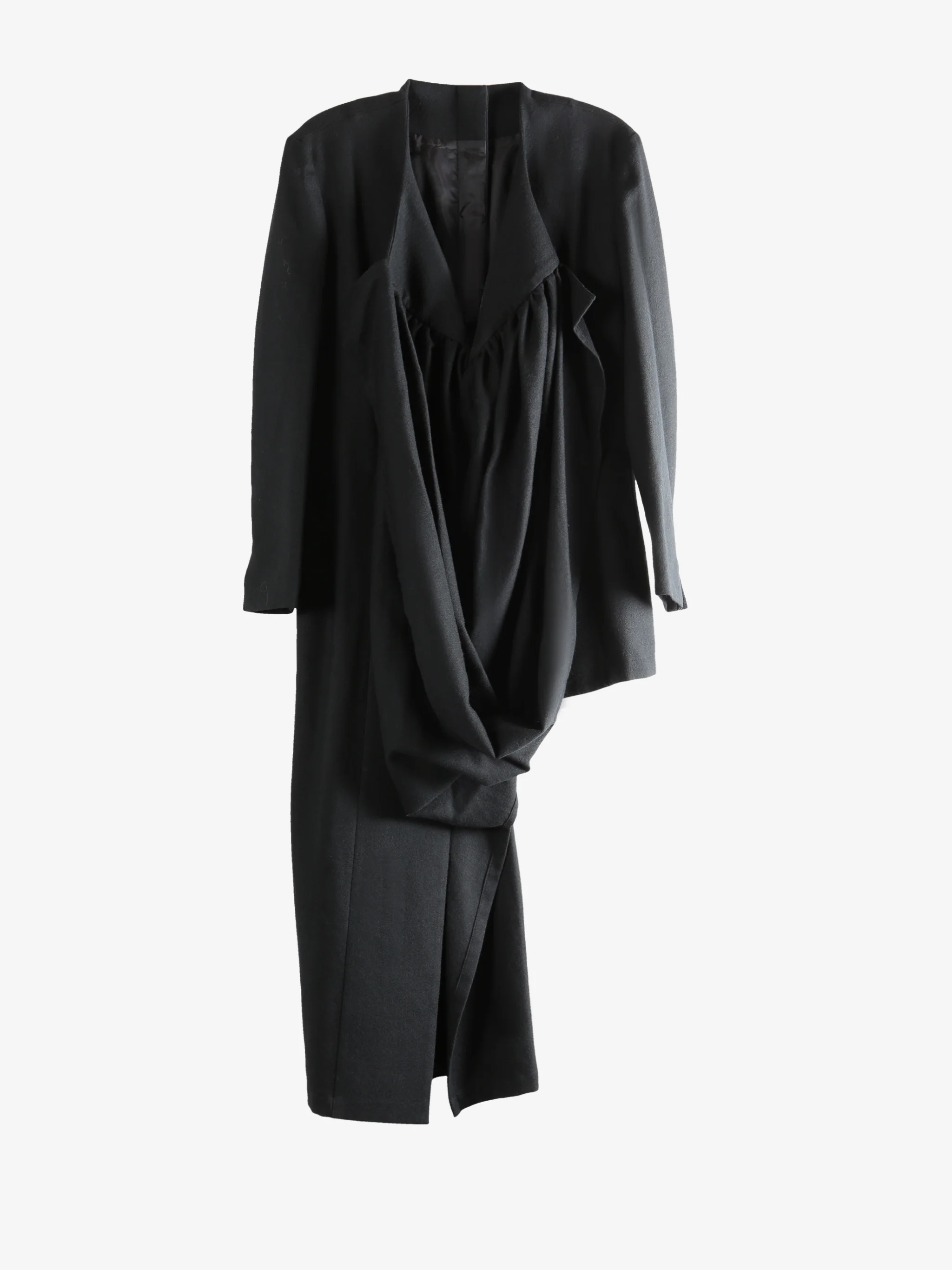 YOHJI YAMAMOTO - Women Gathered Stole D Jacket - Image 4