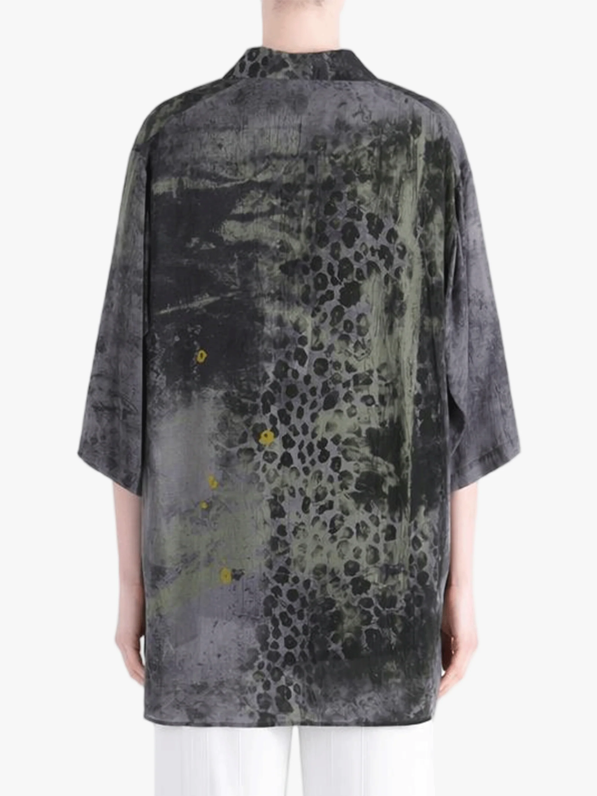 Y'S - Women 3/4 Sleeve Leopard Blouse - Image 3