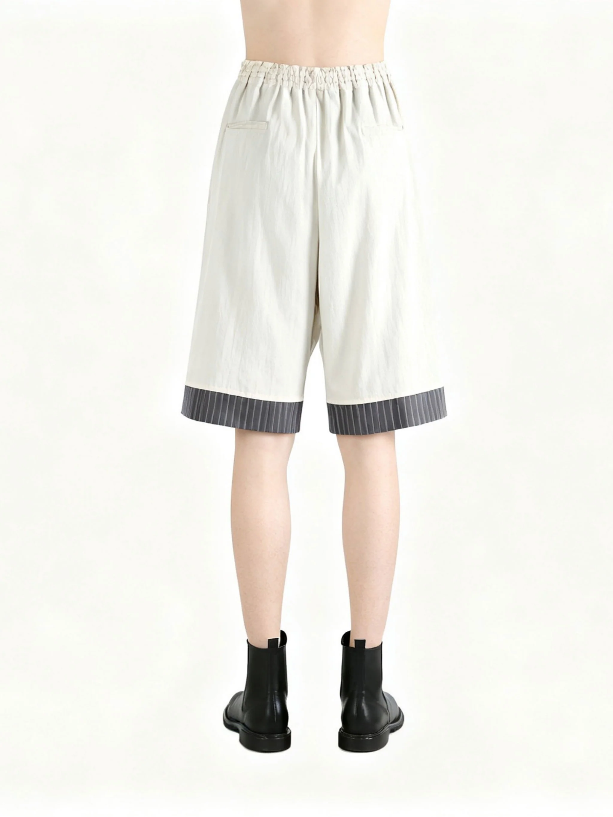 Y'S - Women Cotton Broad Gathere Double Pants - Image 3