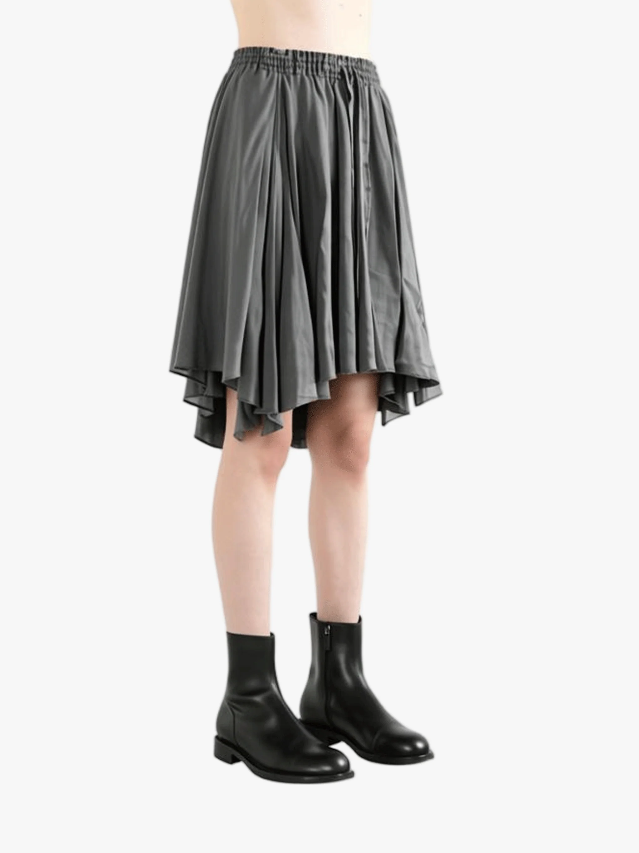 Y'S - Women Dyed Flare Gather Skirt - Image 2