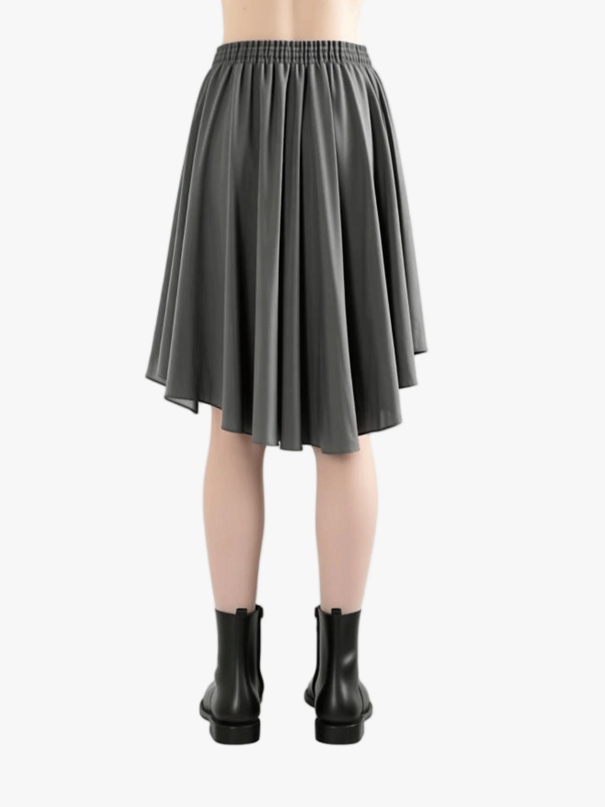Y'S - Women Dyed Flare Gather Skirt - Image 3