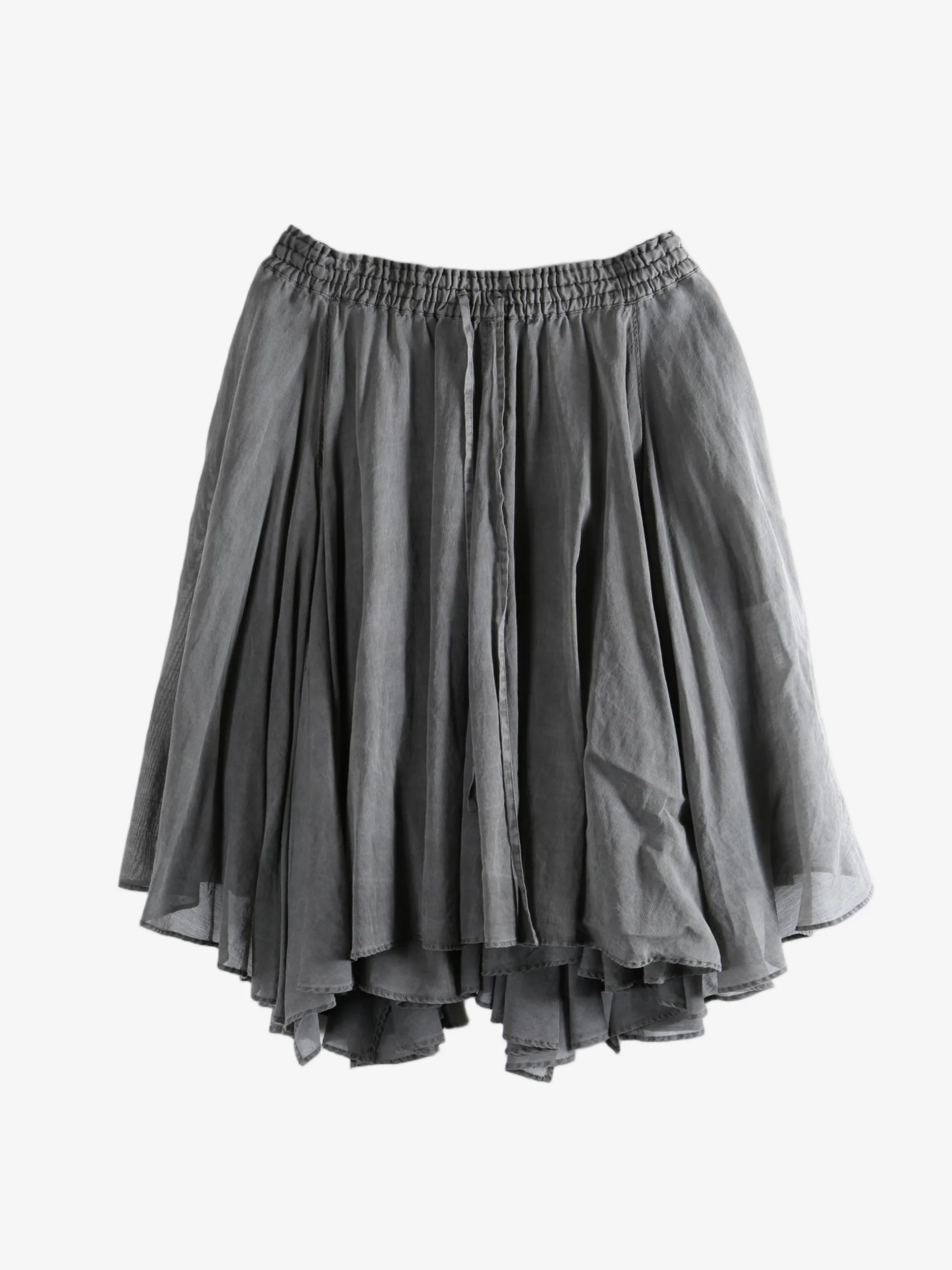Y'S - Women Dyed Flare Gather Skirt - Image 4