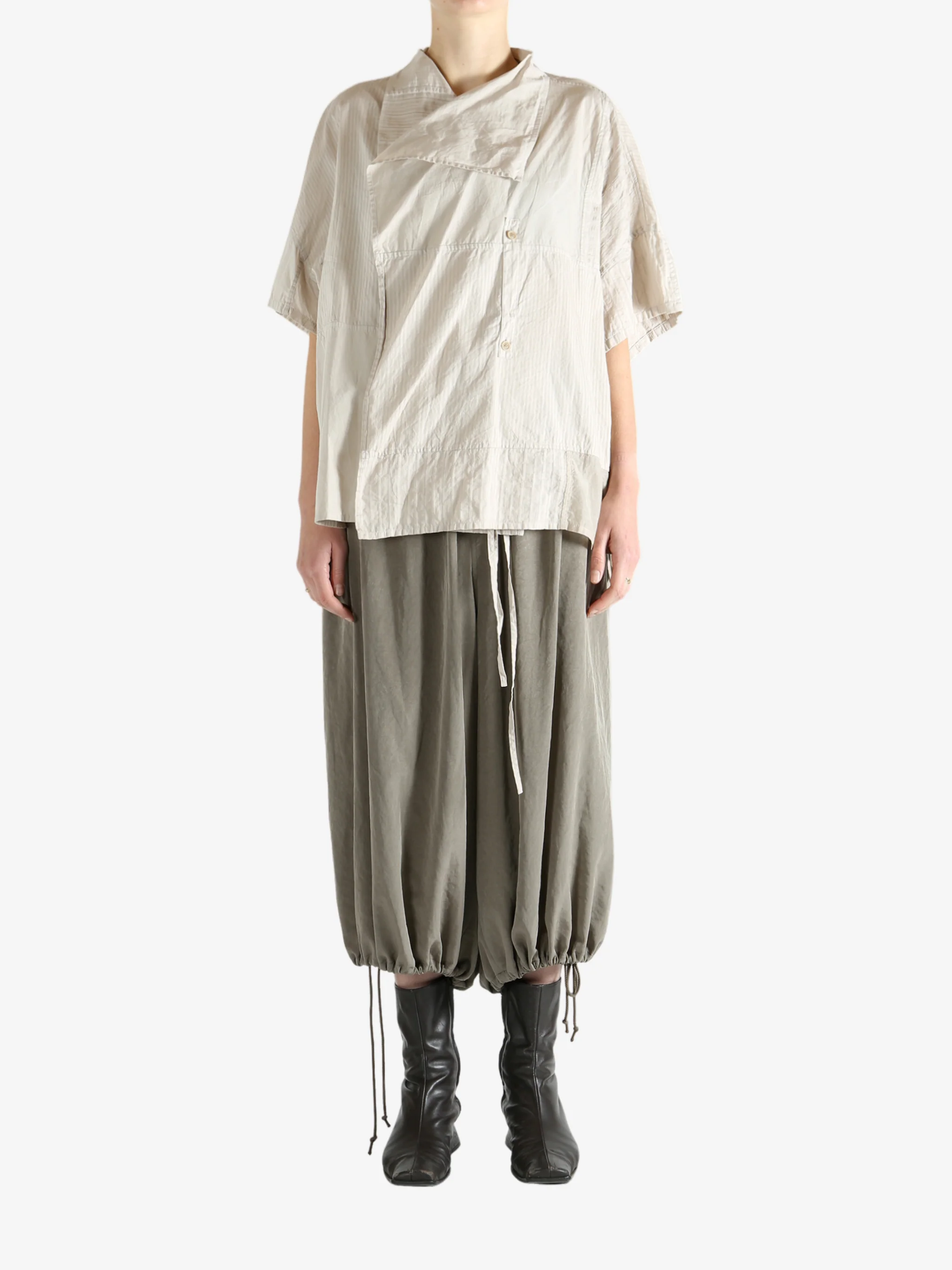 Y'S - Women Half Sleeve Gown Shirt - Image 4