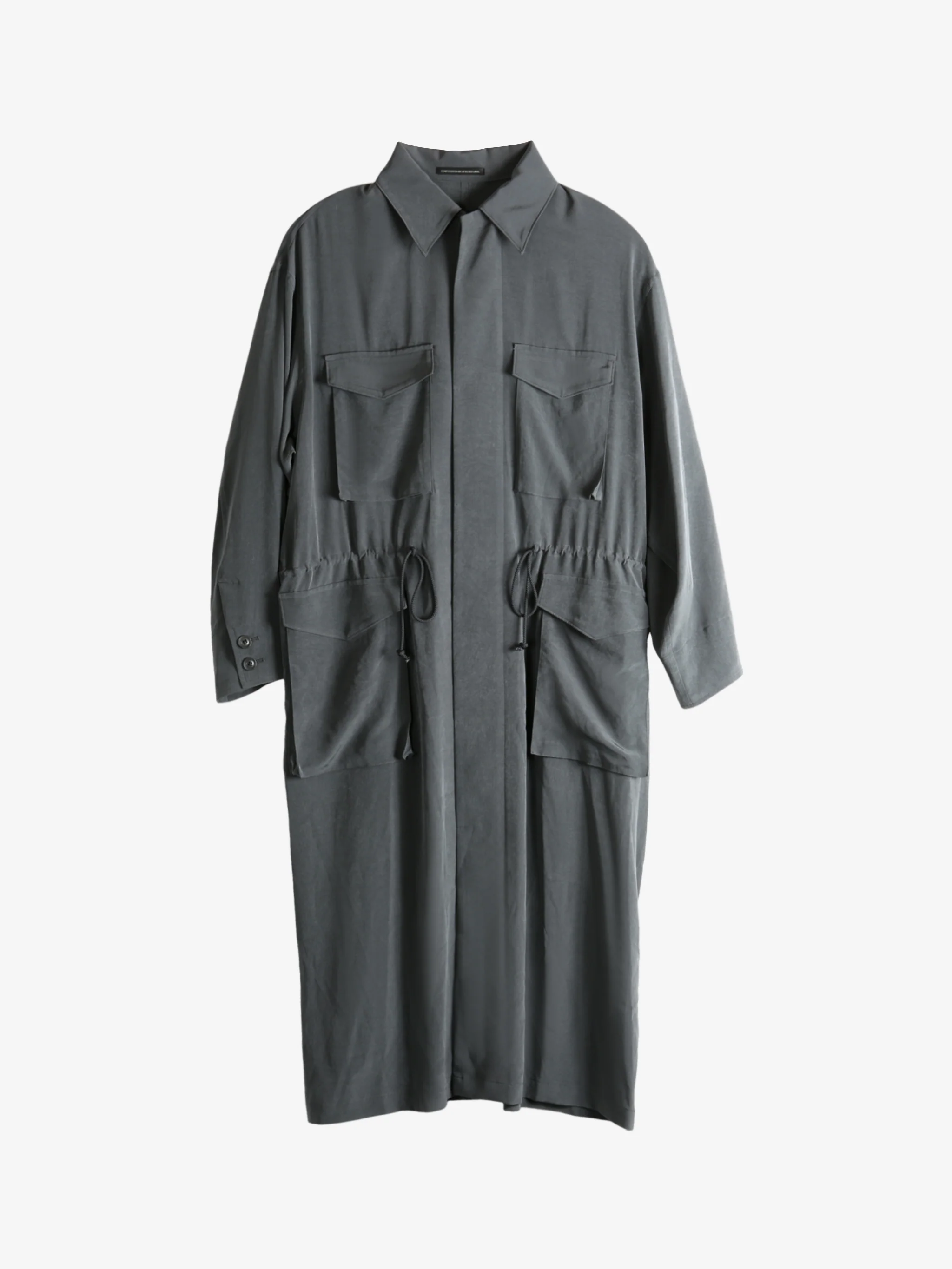 Y'S - Women KO-4-Pocket Long D Shirt Jacket - Image 4