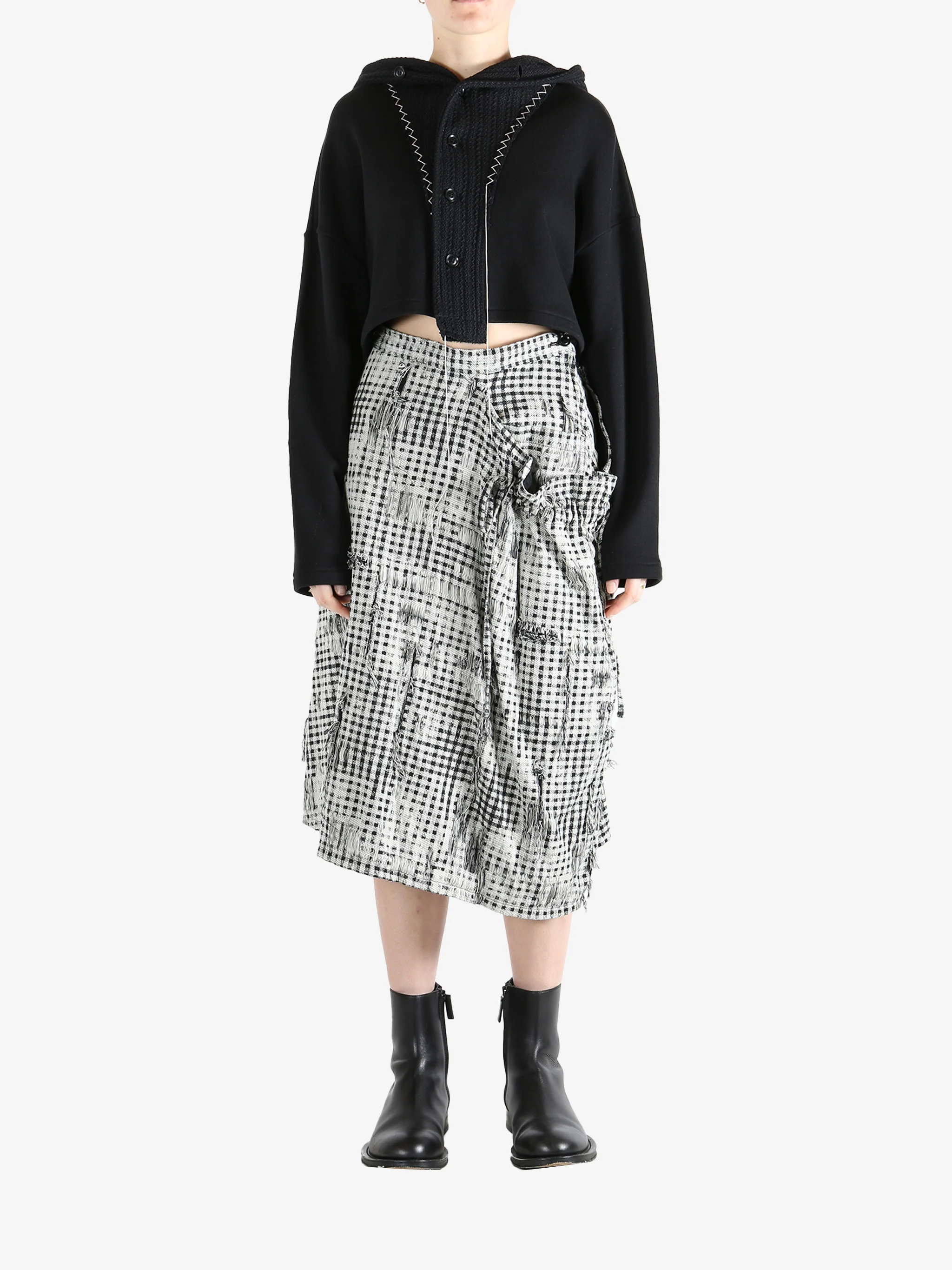 Y'S - Women O-Button Open S Hoodie Topcoat - Image 4