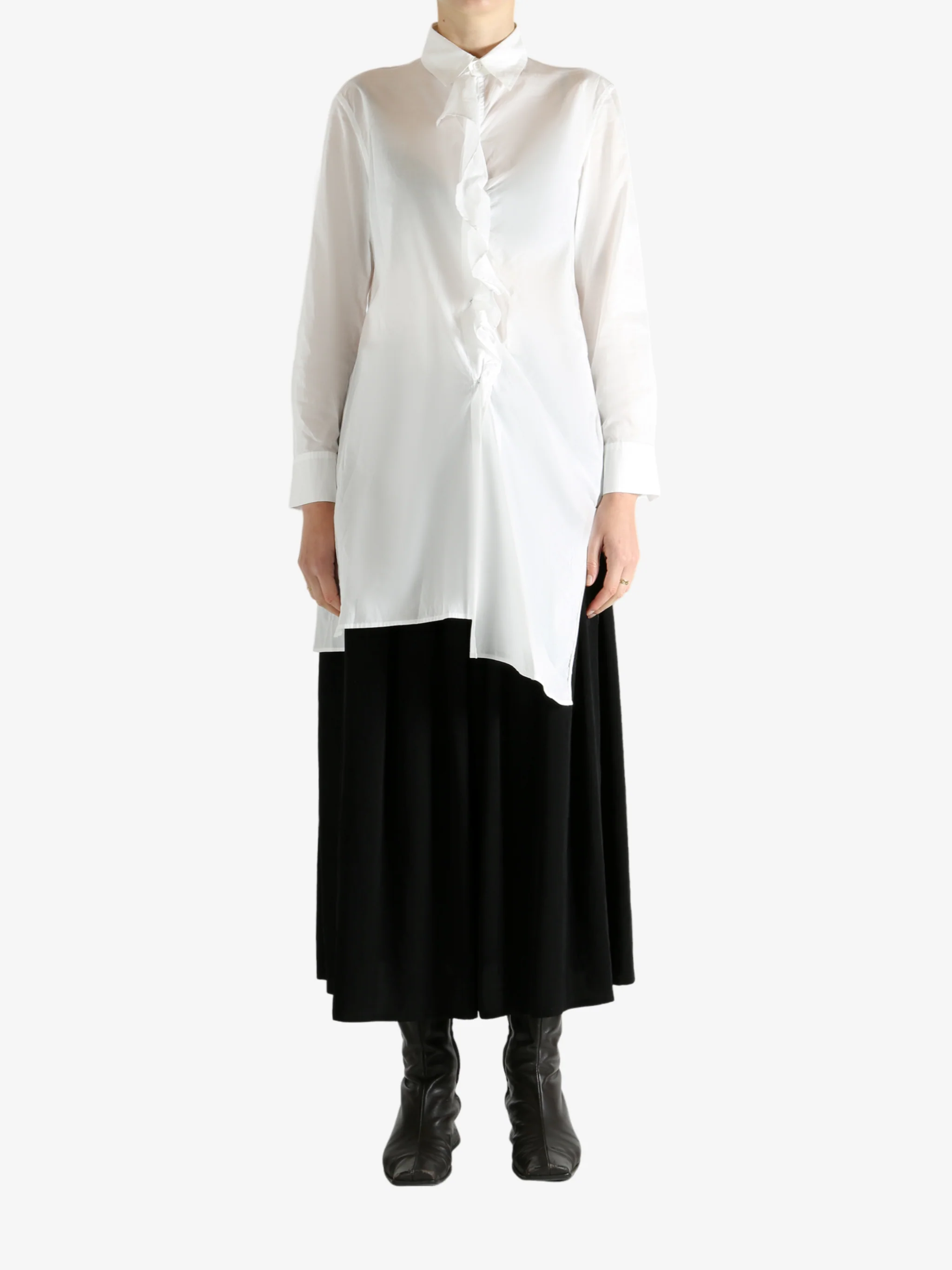 Y'S - Women U-Bleed Frill Shirt - Image 4