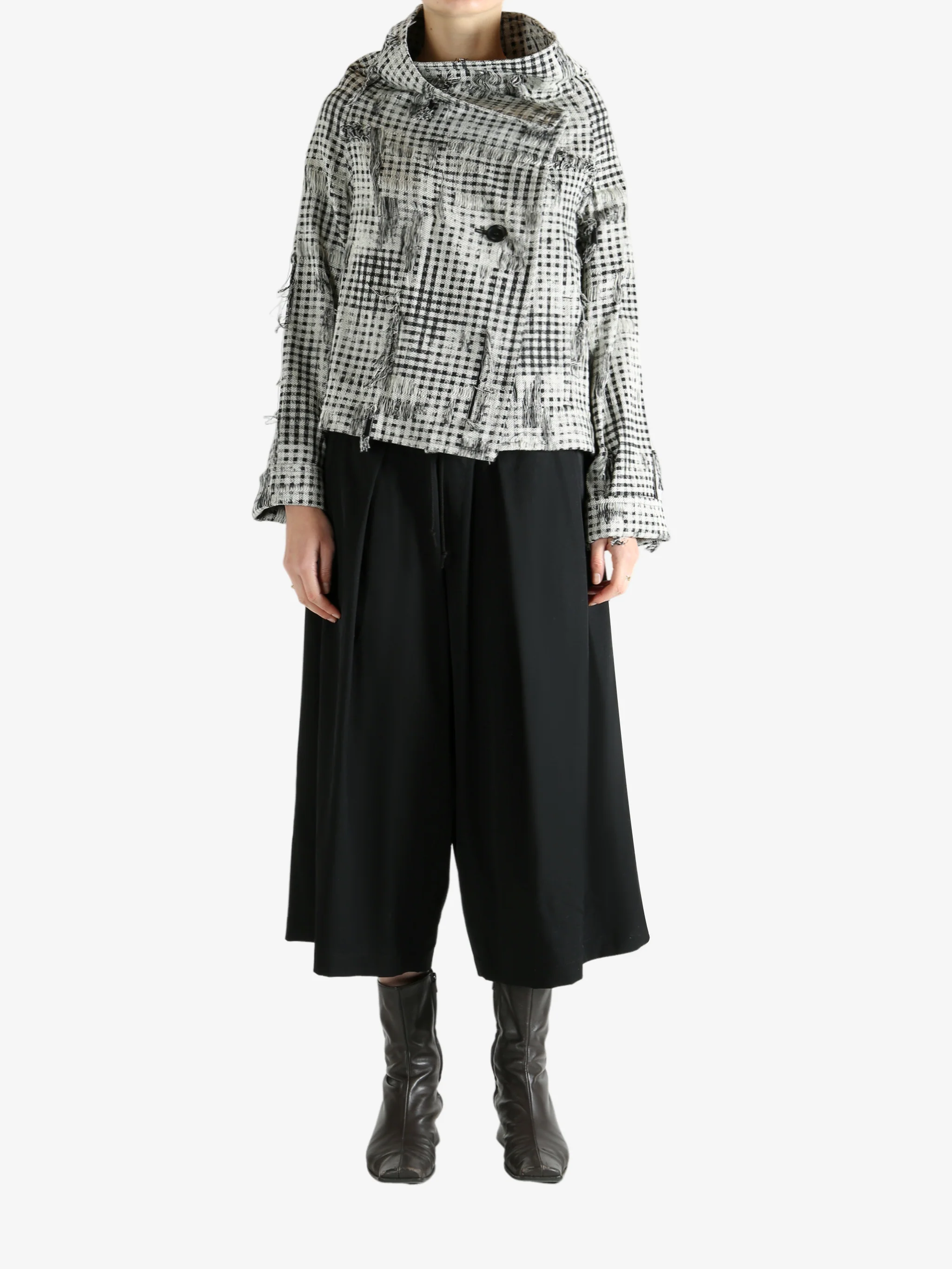 Y'S - Women U-Curve Wrap Jacket - Image 4