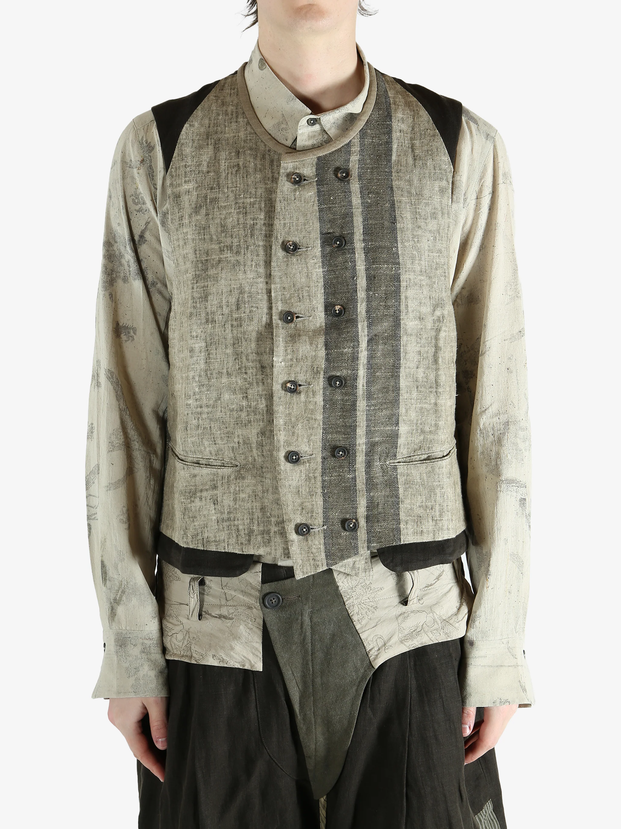 ZIGGY CHEN - Men Classic Double Breasted Gilet