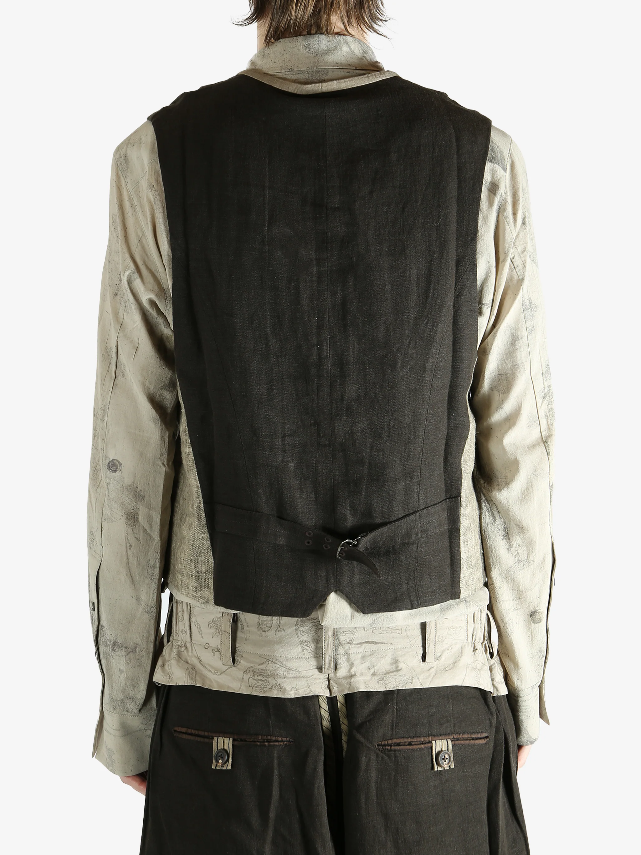 ZIGGY CHEN - Men Classic Double Breasted Gilet - Image 3