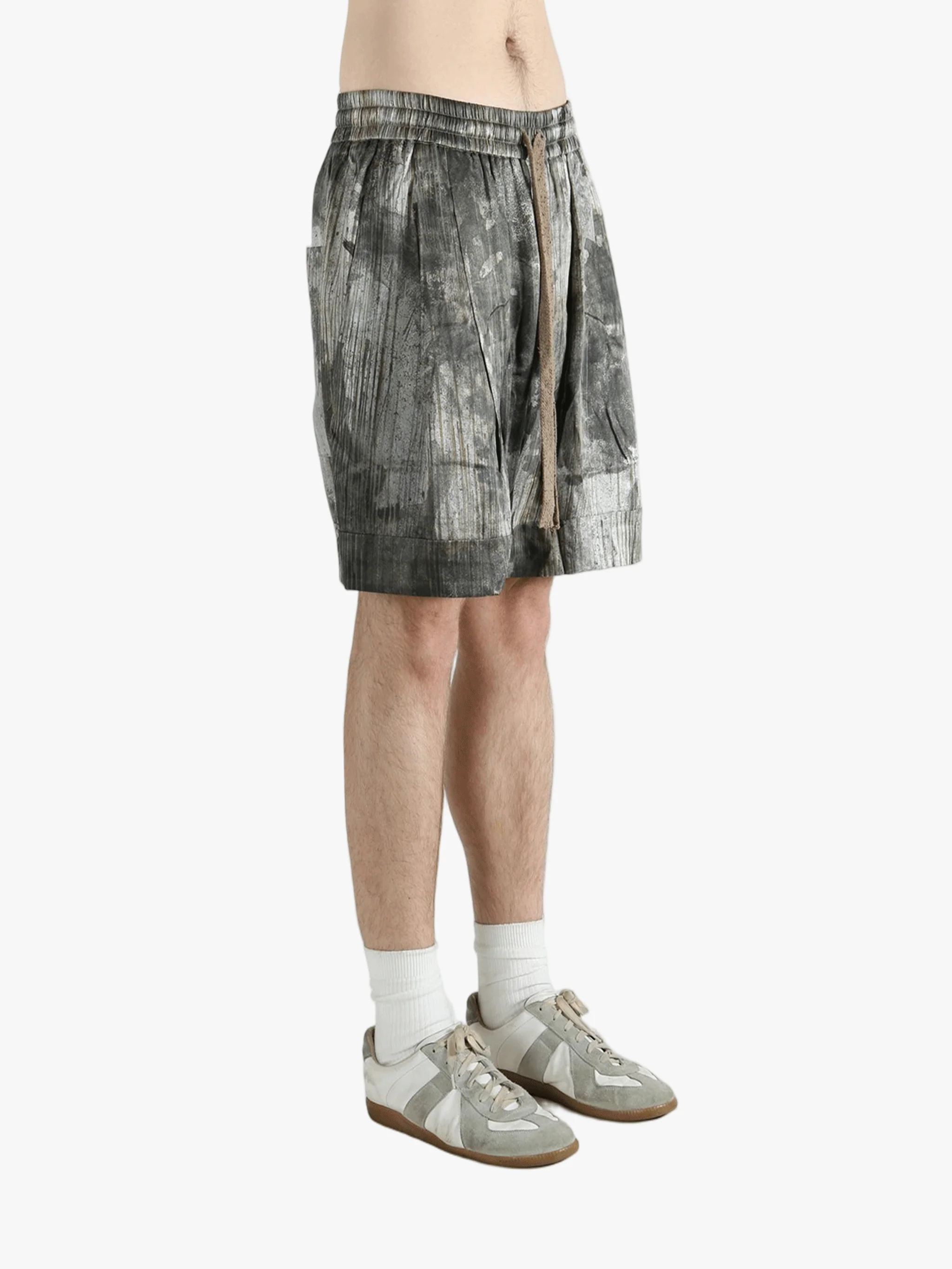 ZIGGY CHEN - Men Digital Print Drawstring Shorts - Image 2