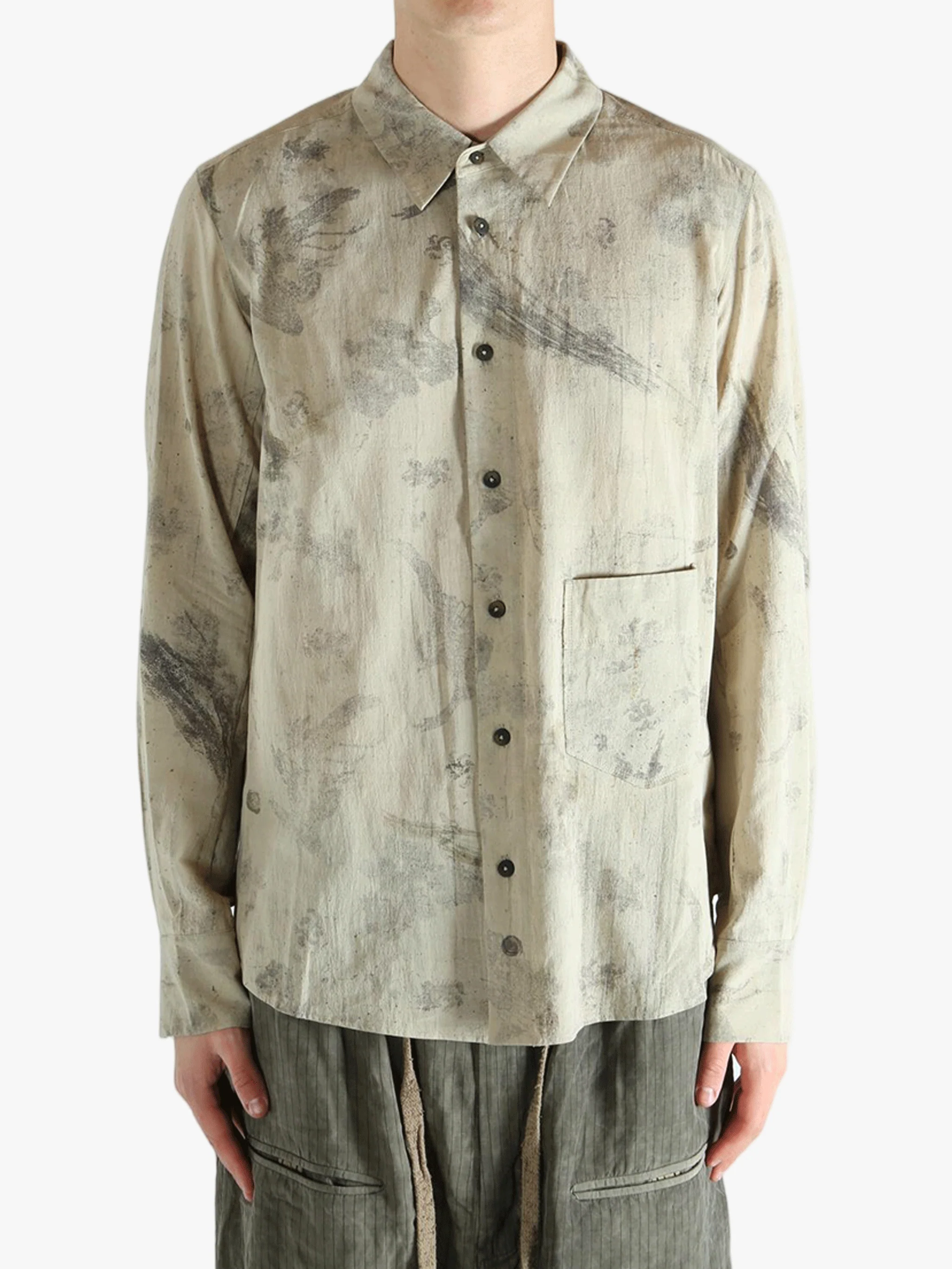 ZIGGY CHEN - Men Digital Print Pocket Shirt
